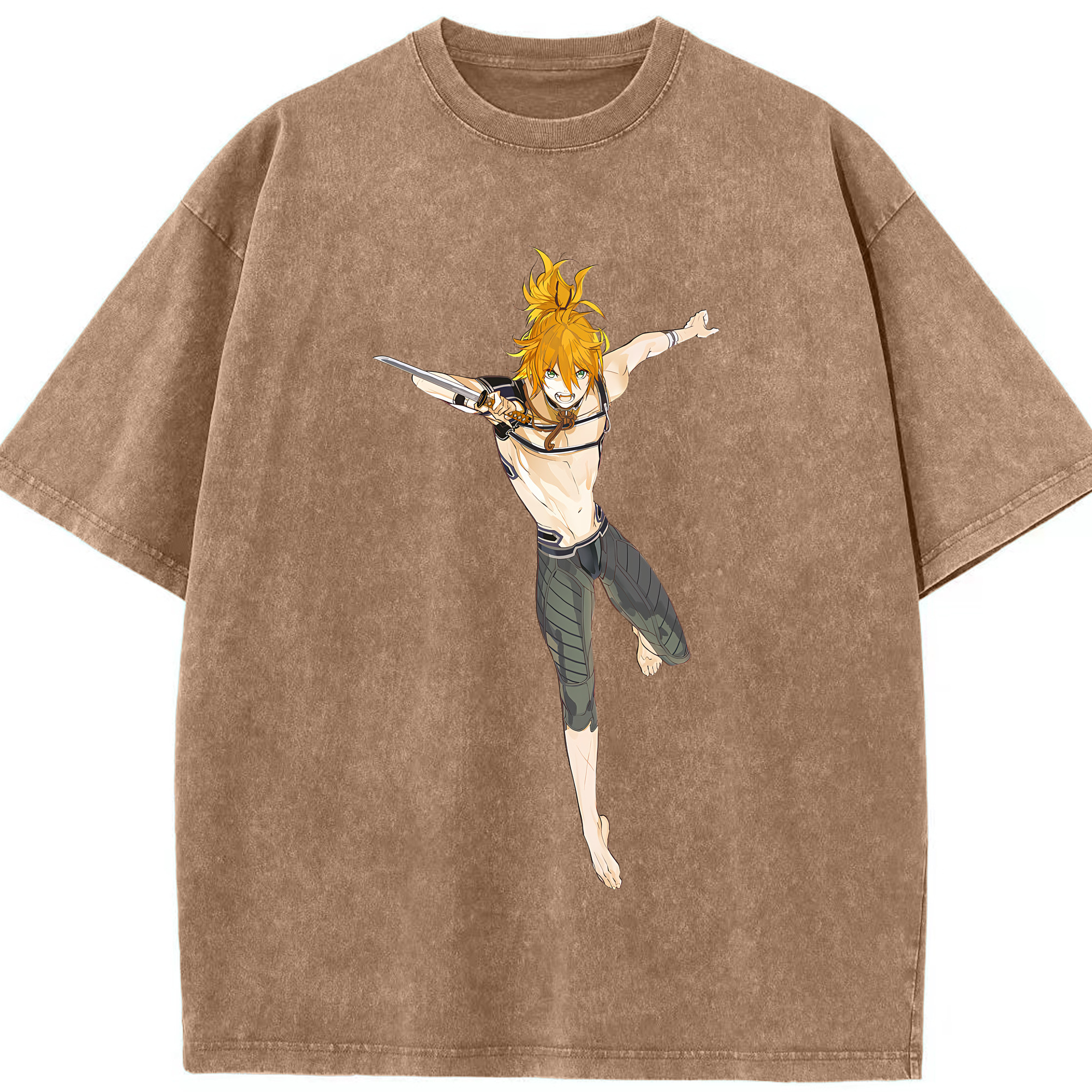 （画像用） 刀剣乱舞 Touken Ranbu 綿100% ヴィンテージ風 半袖Tシャツ（フロントプリント）
