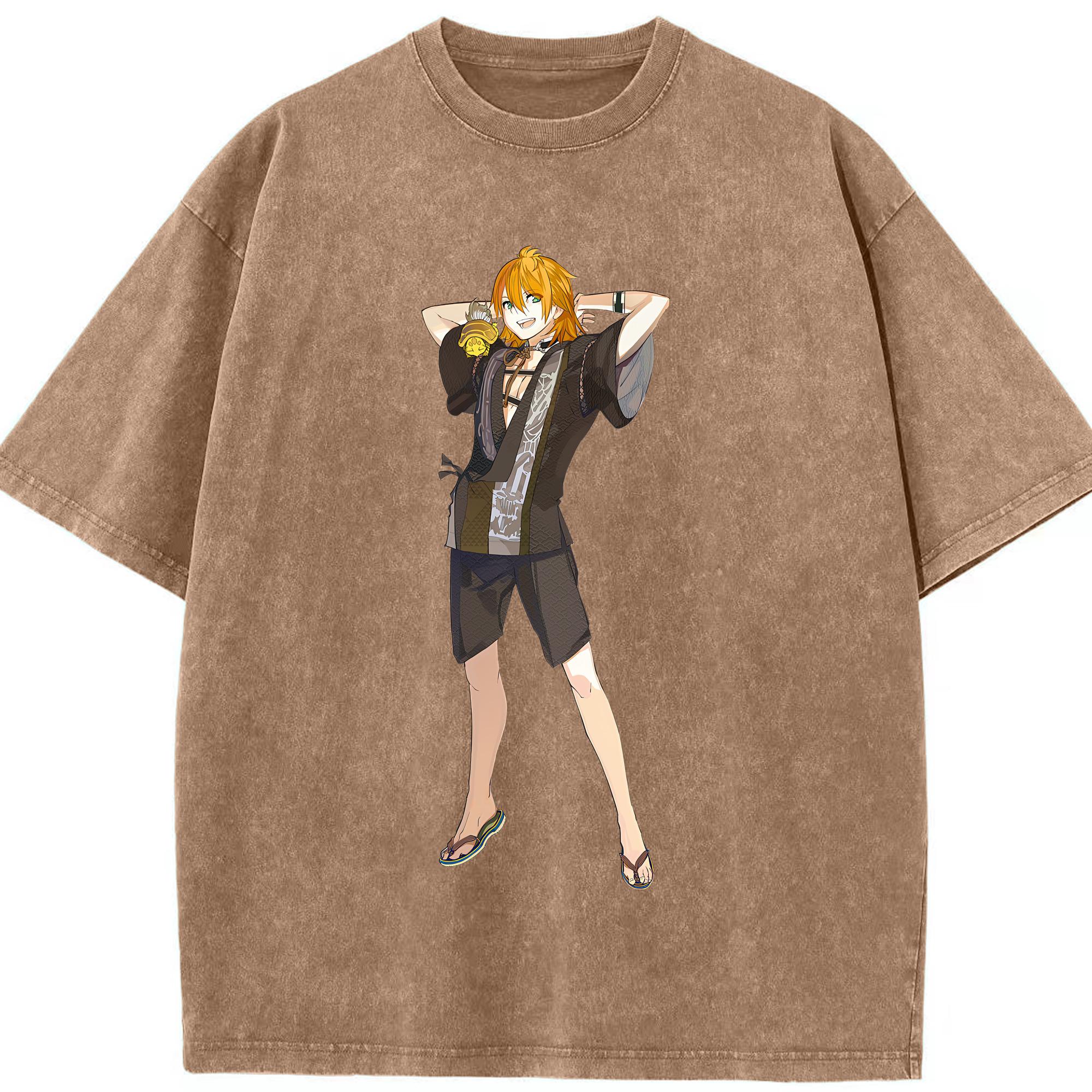 （画像用） 刀剣乱舞 Touken Ranbu 綿100% ヴィンテージ風 半袖Tシャツ（フロントプリント）
