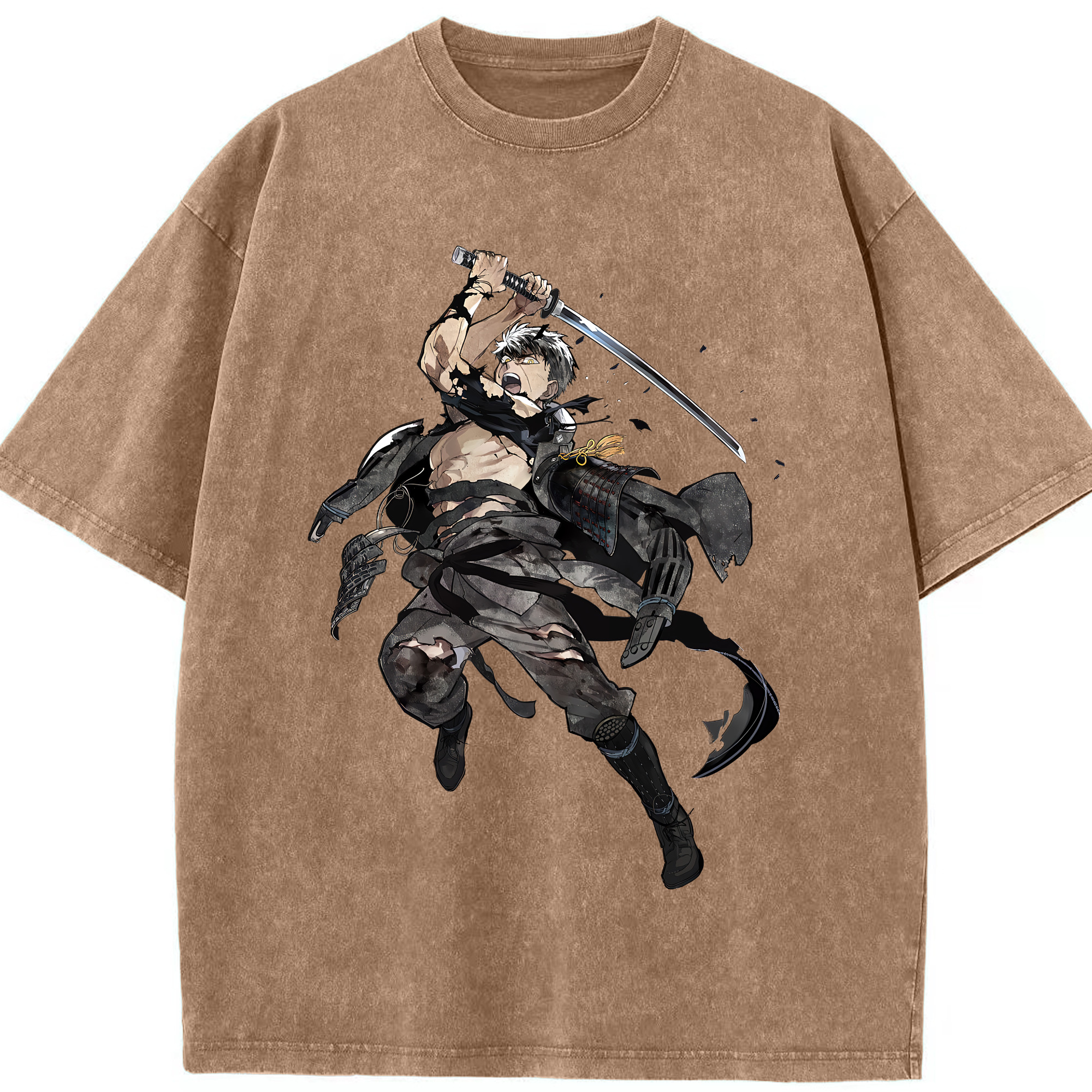 （画像用） 刀剣乱舞 Touken Ranbu 綿100% ヴィンテージ風 半袖Tシャツ（フロントプリント）