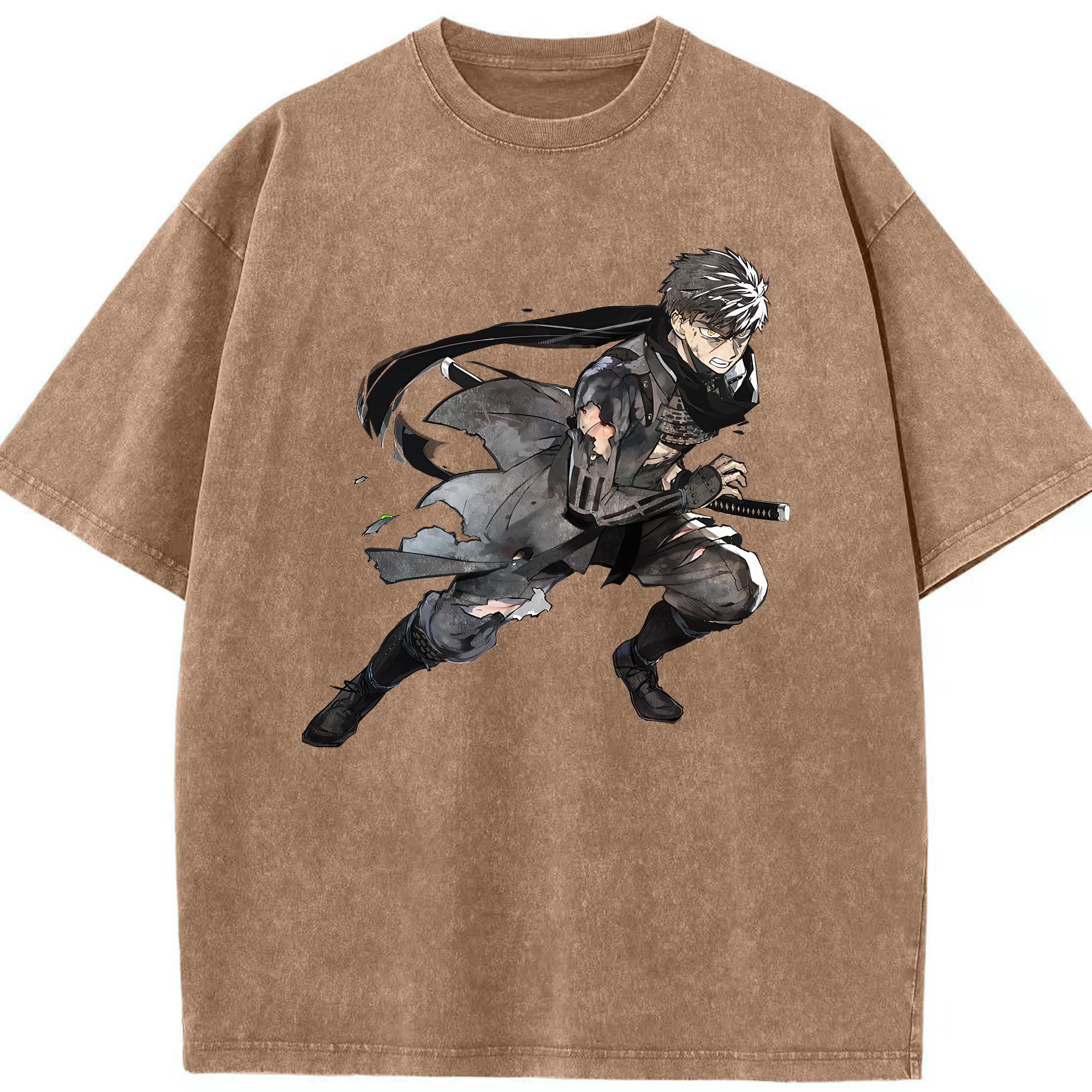 （画像用） 刀剣乱舞 Touken Ranbu 綿100% ヴィンテージ風 半袖Tシャツ（フロントプリント）
