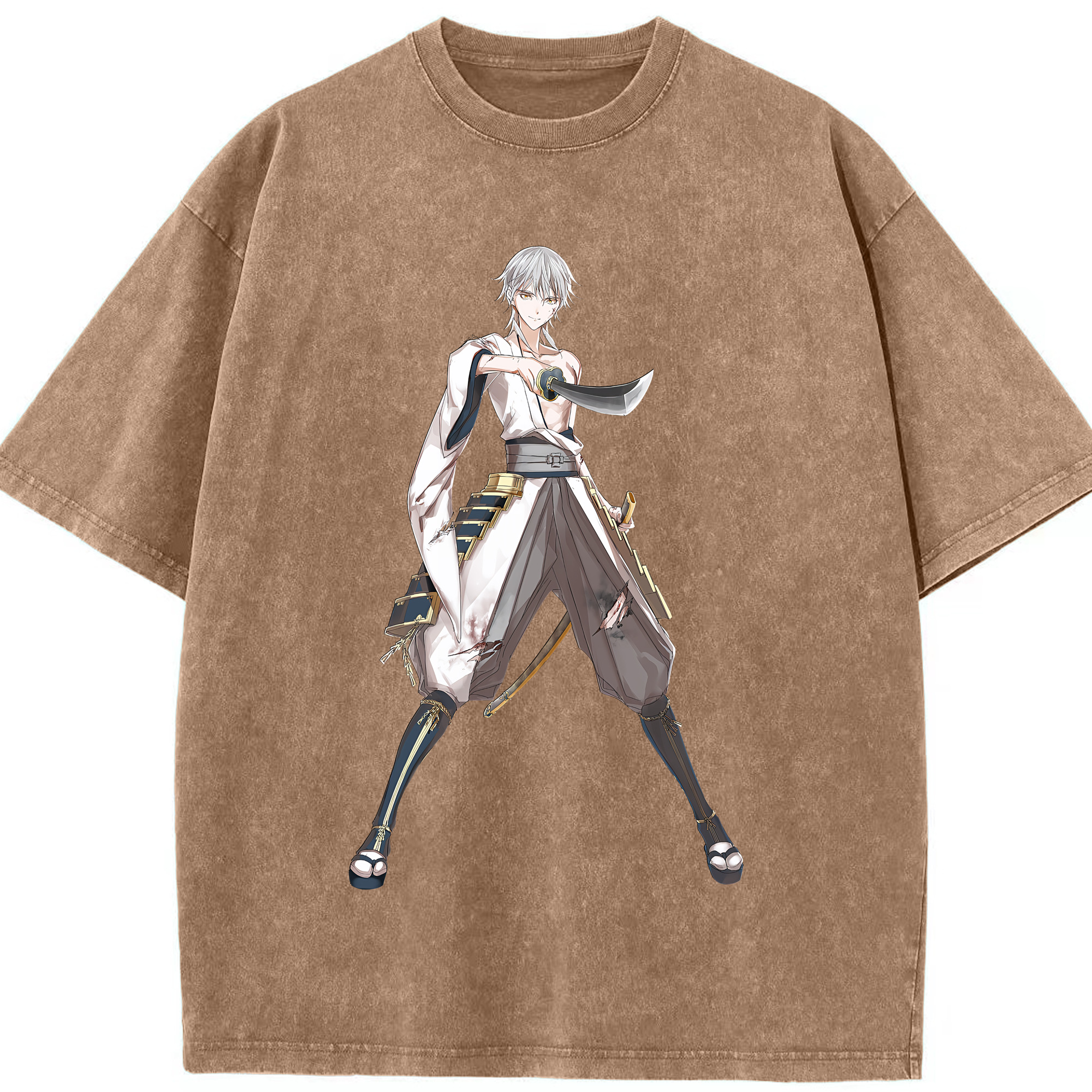 （画像用） 刀剣乱舞 Touken Ranbu 綿100% ヴィンテージ風 半袖Tシャツ（フロントプリント）