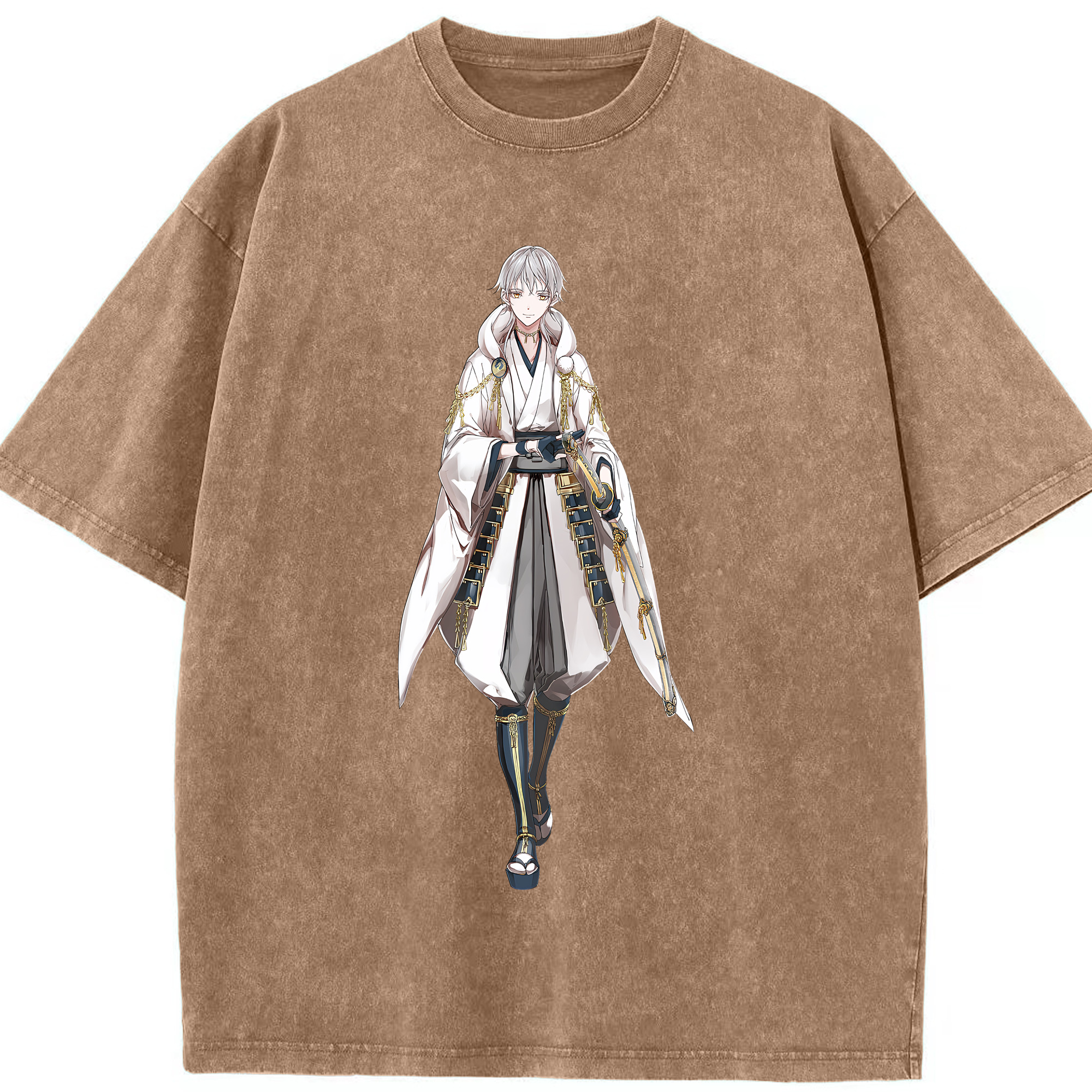 （画像用） 刀剣乱舞 Touken Ranbu 綿100% ヴィンテージ風 半袖Tシャツ（フロントプリント）