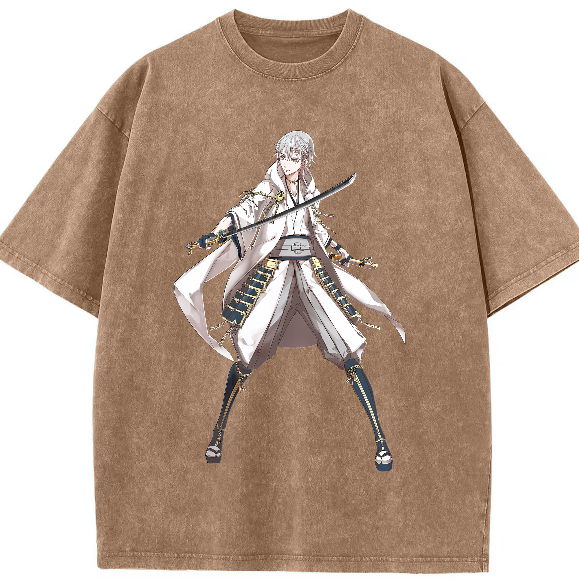 （画像用） 刀剣乱舞 Touken Ranbu 綿100% ヴィンテージ風 半袖Tシャツ（フロントプリント）