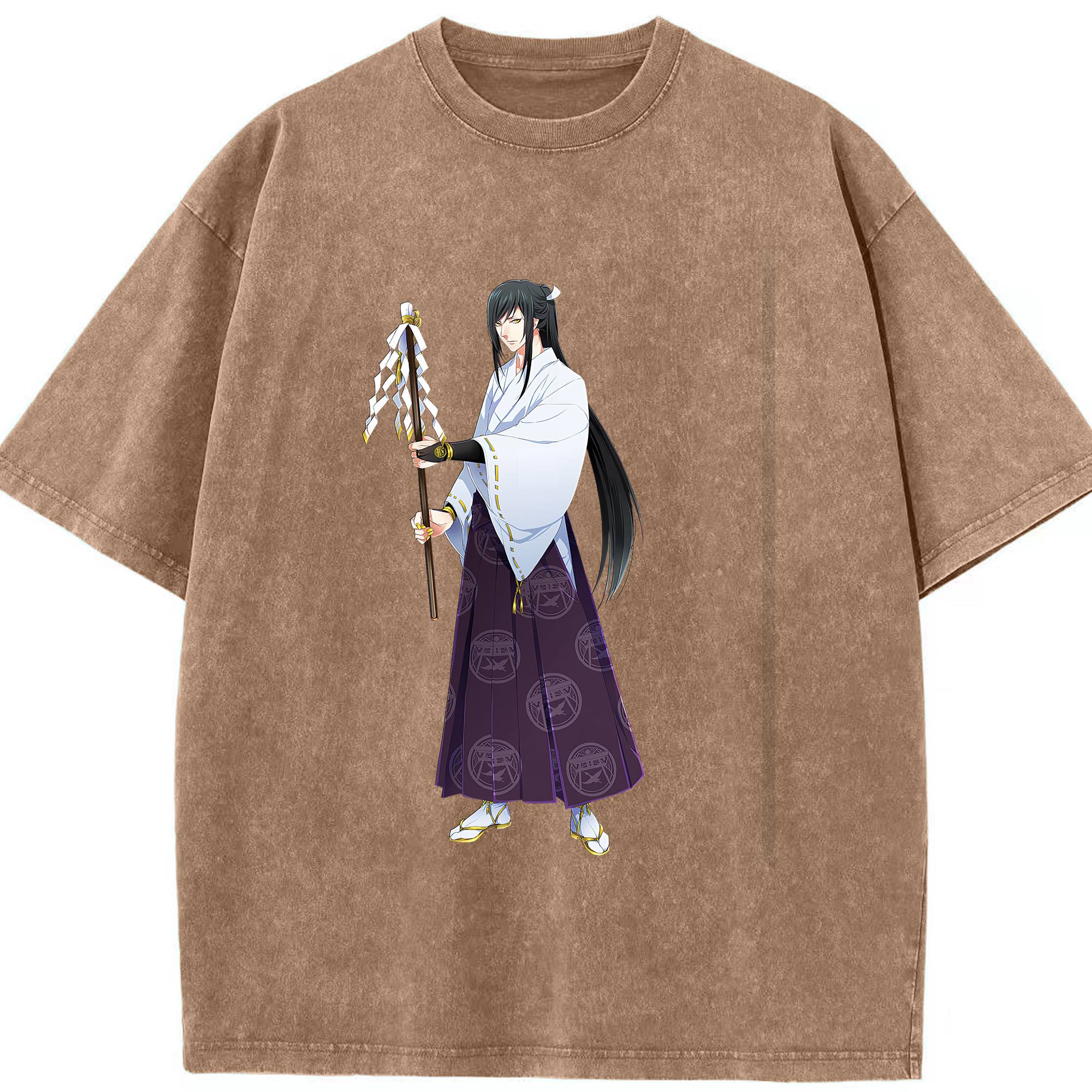 （画像用） 刀剣乱舞 Touken Ranbu 綿100% ヴィンテージ風 半袖Tシャツ（フロントプリント）