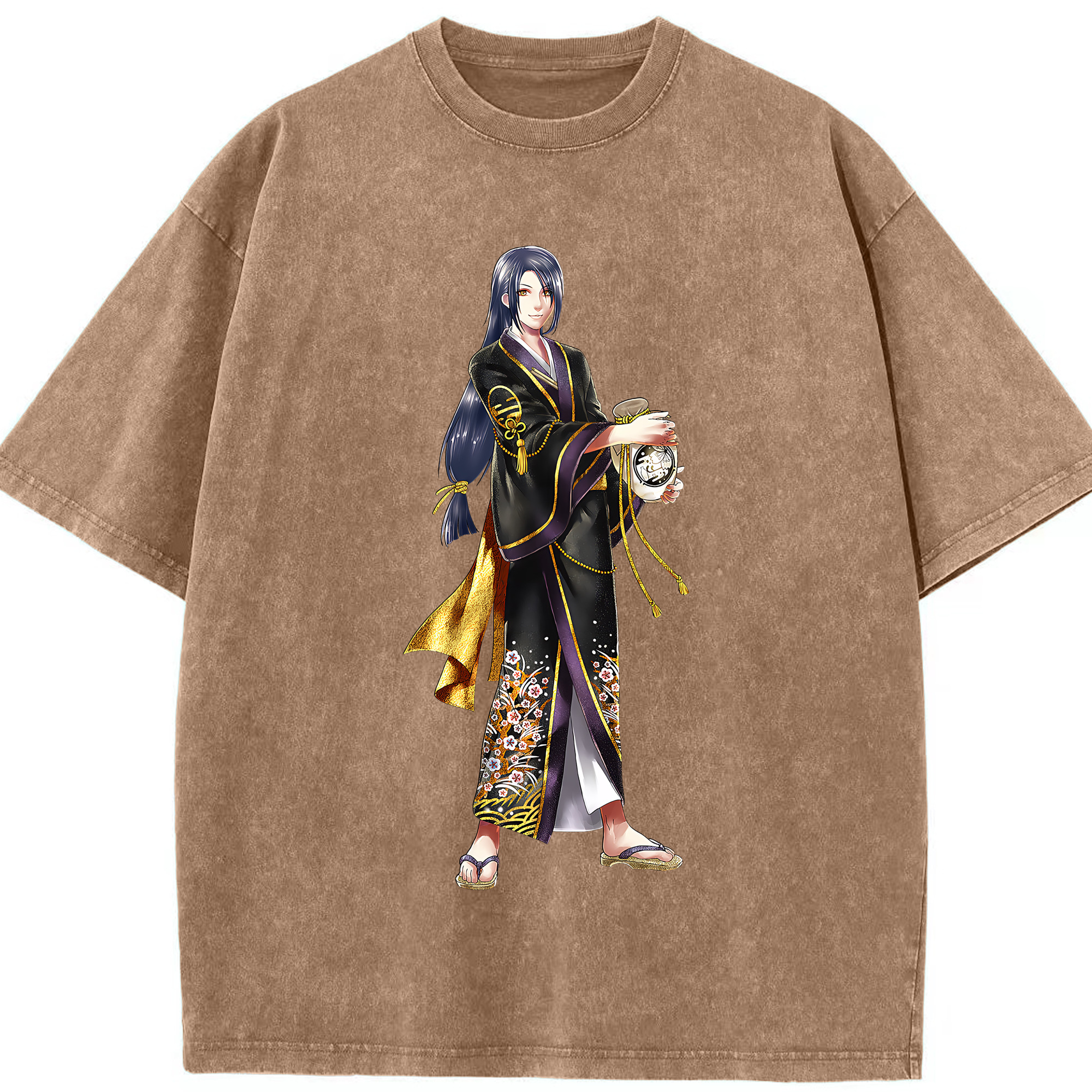 （画像用） 刀剣乱舞 Touken Ranbu 綿100% ヴィンテージ風 半袖Tシャツ（フロントプリント）