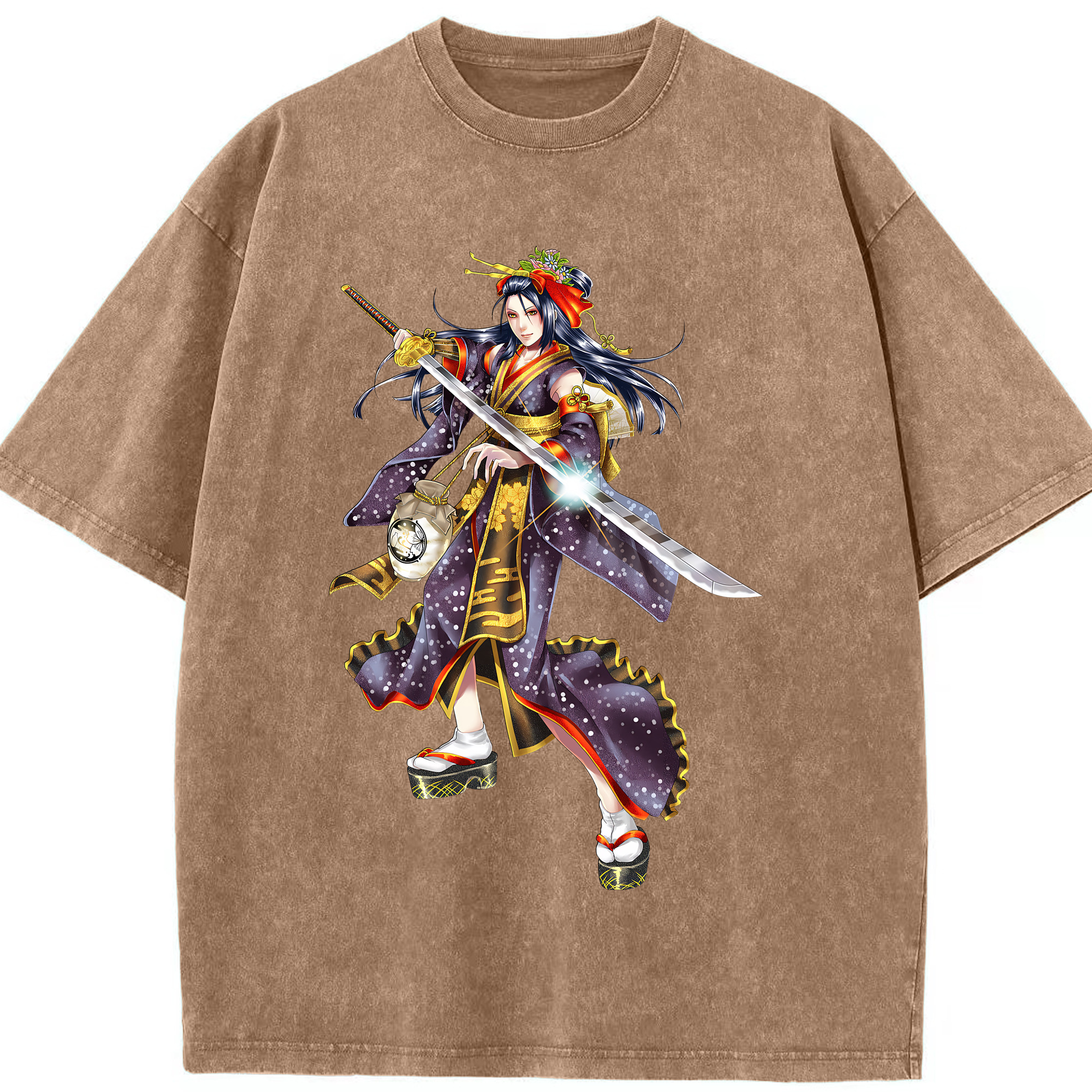 （画像用） 刀剣乱舞 Touken Ranbu 綿100% ヴィンテージ風 半袖Tシャツ（フロントプリント）