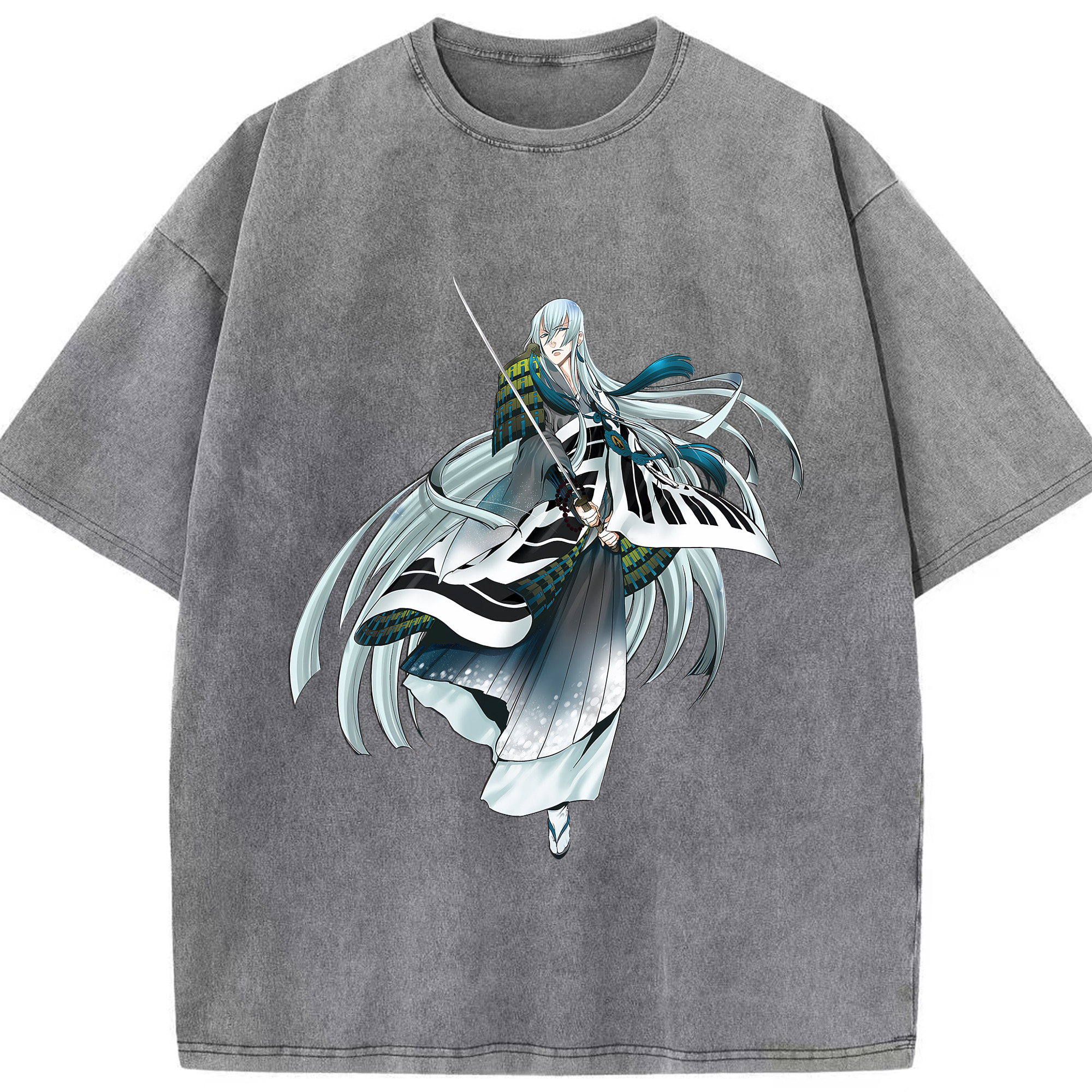 （画像用） 刀剣乱舞 Touken Ranbu 綿100% ヴィンテージ風 半袖Tシャツ（フロントプリント）