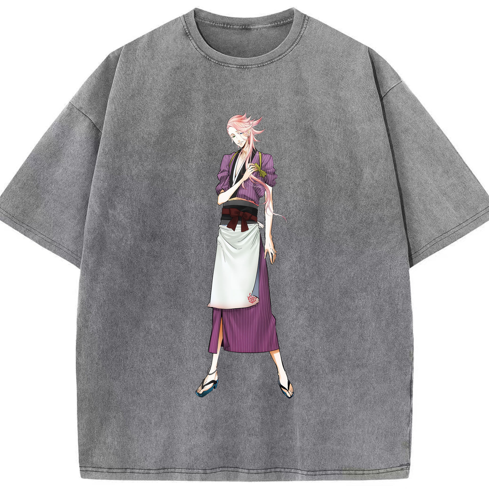 （画像用） 刀剣乱舞 Touken Ranbu 綿100% ヴィンテージ風 半袖Tシャツ（フロントプリント）
