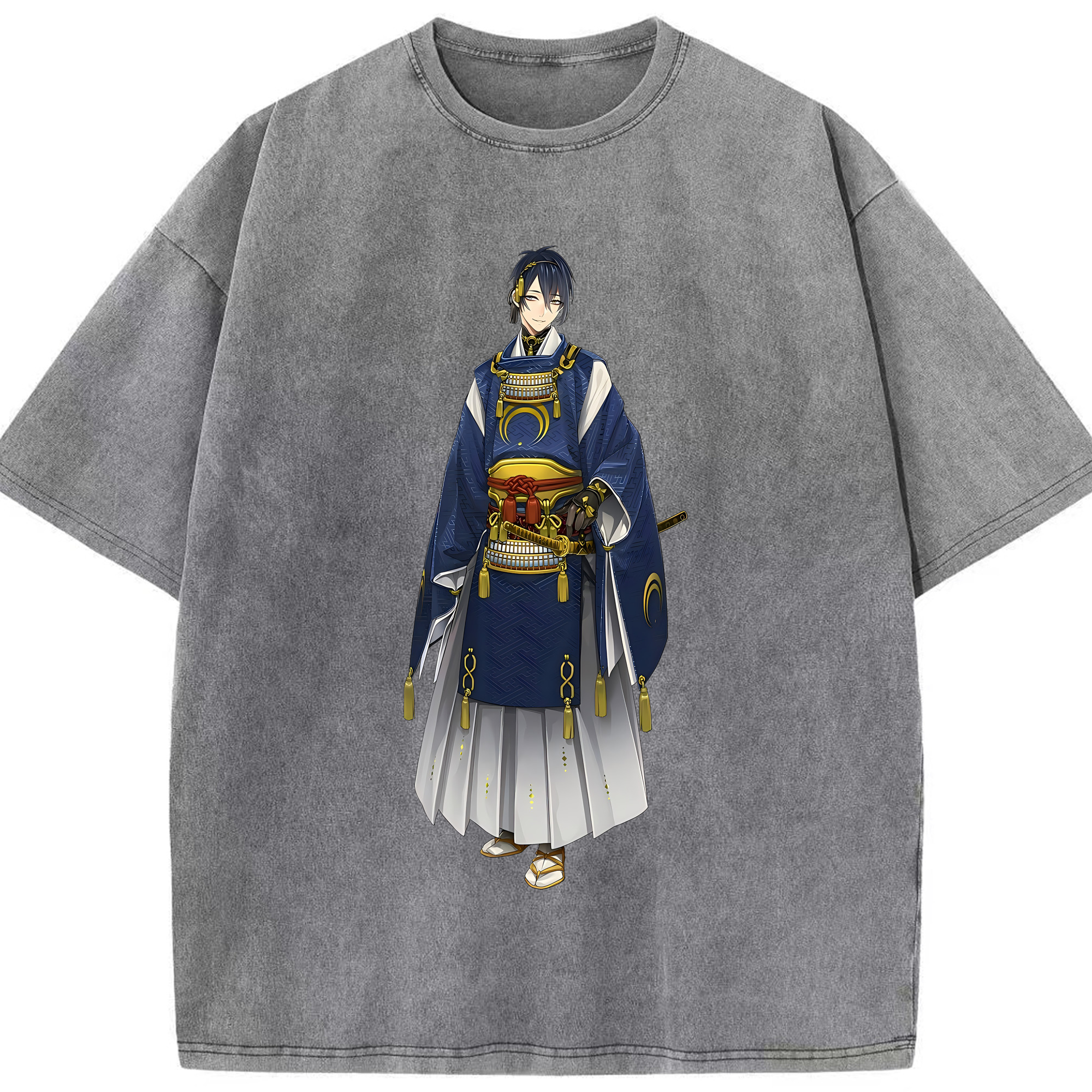 （画像用） 刀剣乱舞 Touken Ranbu 綿100% ヴィンテージ風 半袖Tシャツ（フロントプリント）