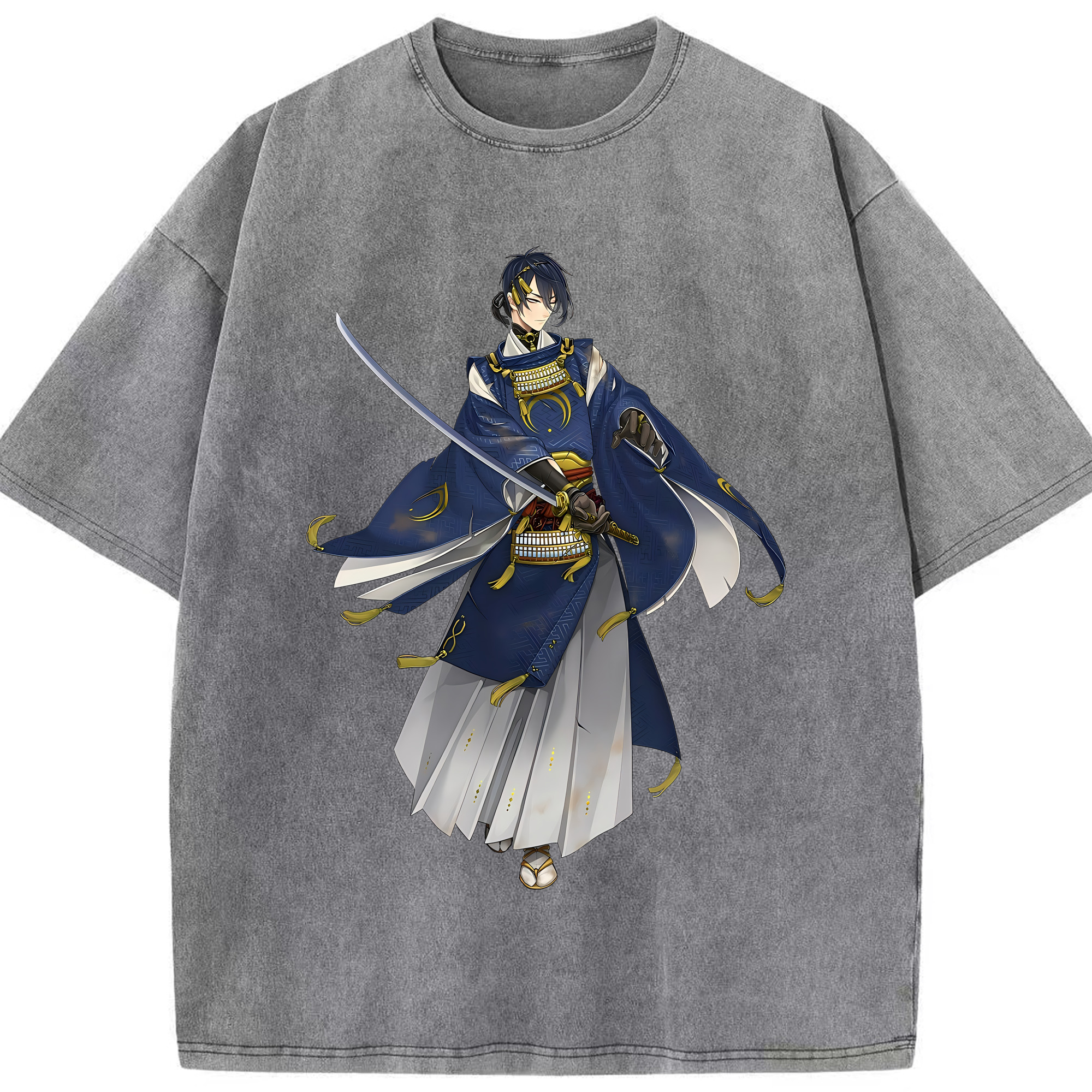 （画像用） 刀剣乱舞 Touken Ranbu 綿100% ヴィンテージ風 半袖Tシャツ（フロントプリント）