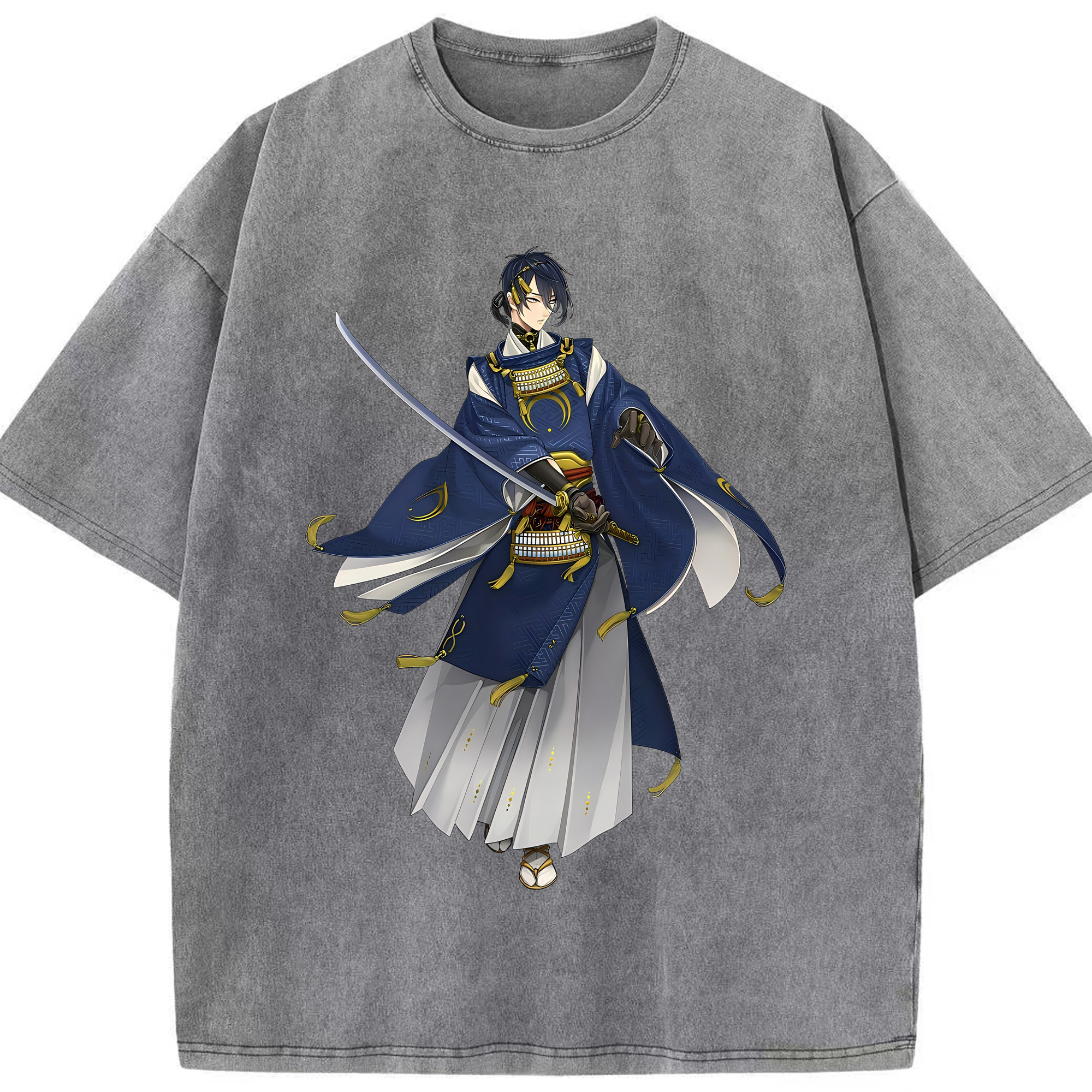 （画像用） 刀剣乱舞 Touken Ranbu 綿100% ヴィンテージ風 半袖Tシャツ（フロントプリント）