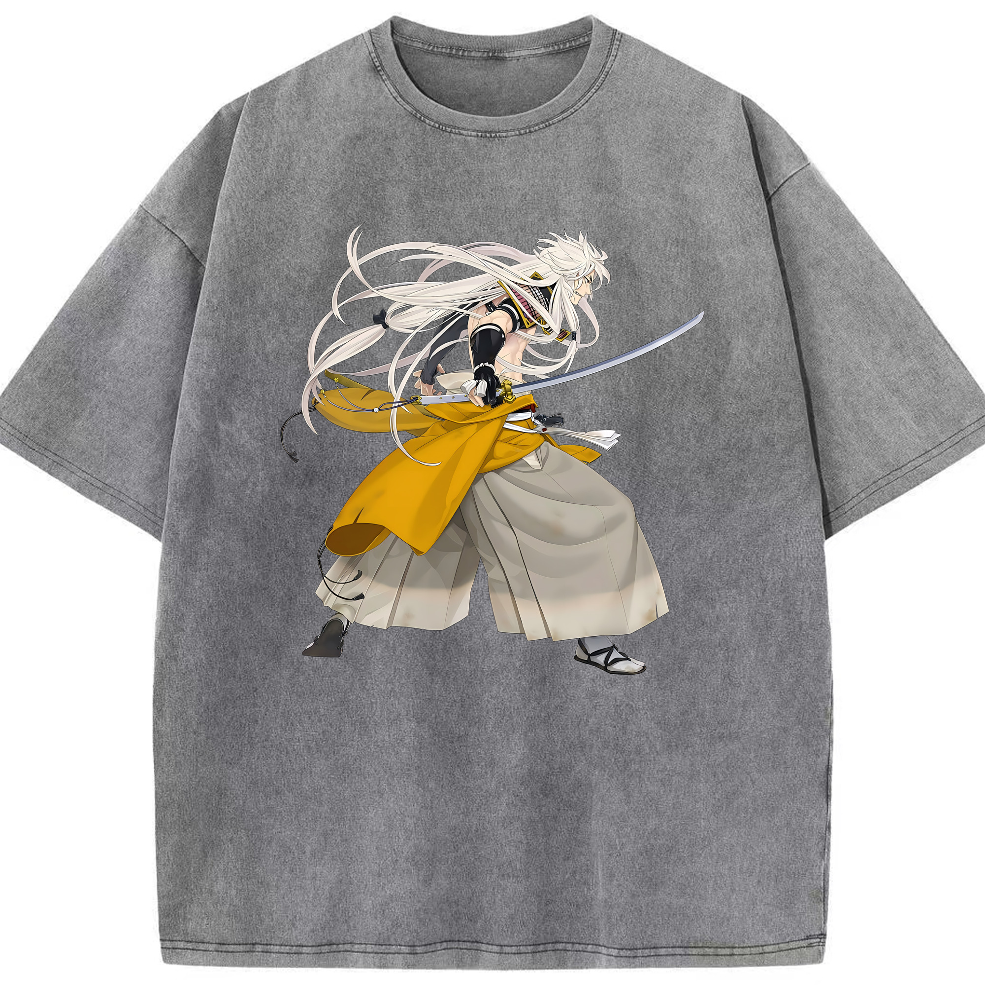 （画像用） 刀剣乱舞 Touken Ranbu 綿100% ヴィンテージ風 半袖Tシャツ（フロントプリント）
