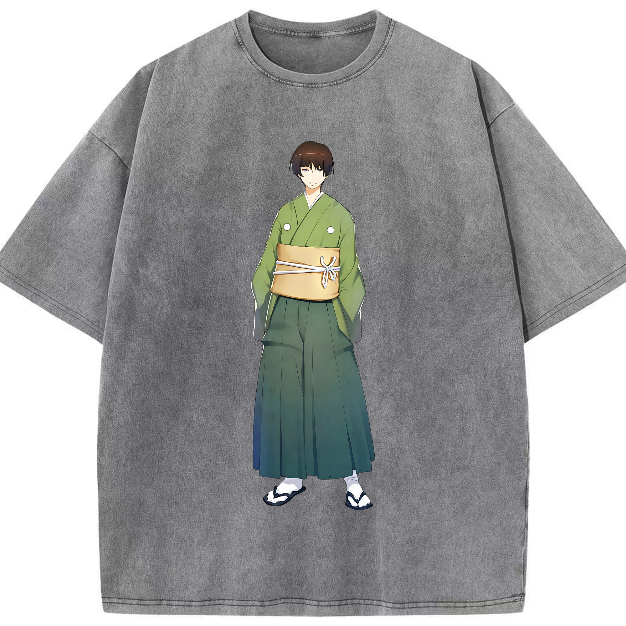 （画像用） 刀剣乱舞 Touken Ranbu 綿100% ヴィンテージ風 半袖Tシャツ（フロントプリント）