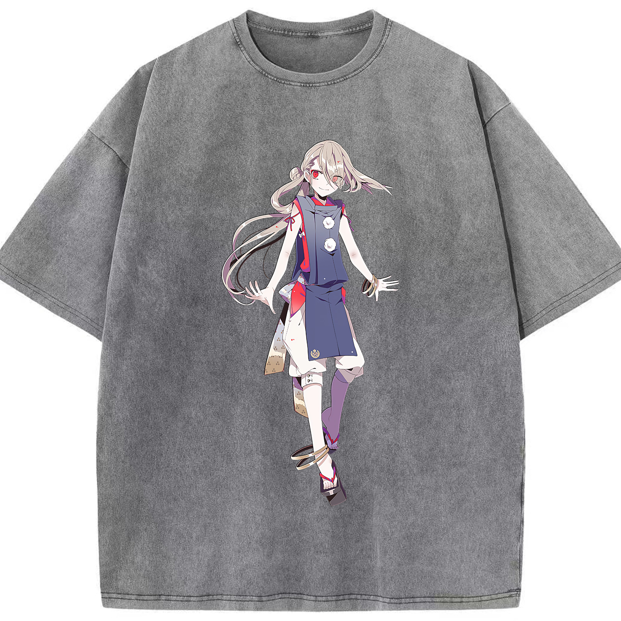（画像用） 刀剣乱舞 Touken Ranbu 綿100% ヴィンテージ風 半袖Tシャツ（フロントプリント）