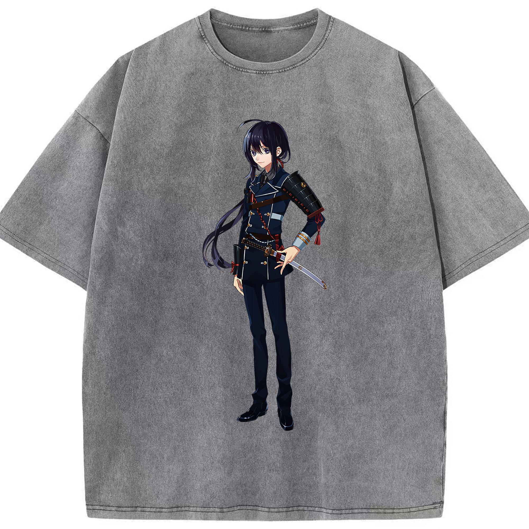 （画像用） 刀剣乱舞 Touken Ranbu 綿100% ヴィンテージ風 半袖Tシャツ（フロントプリント）