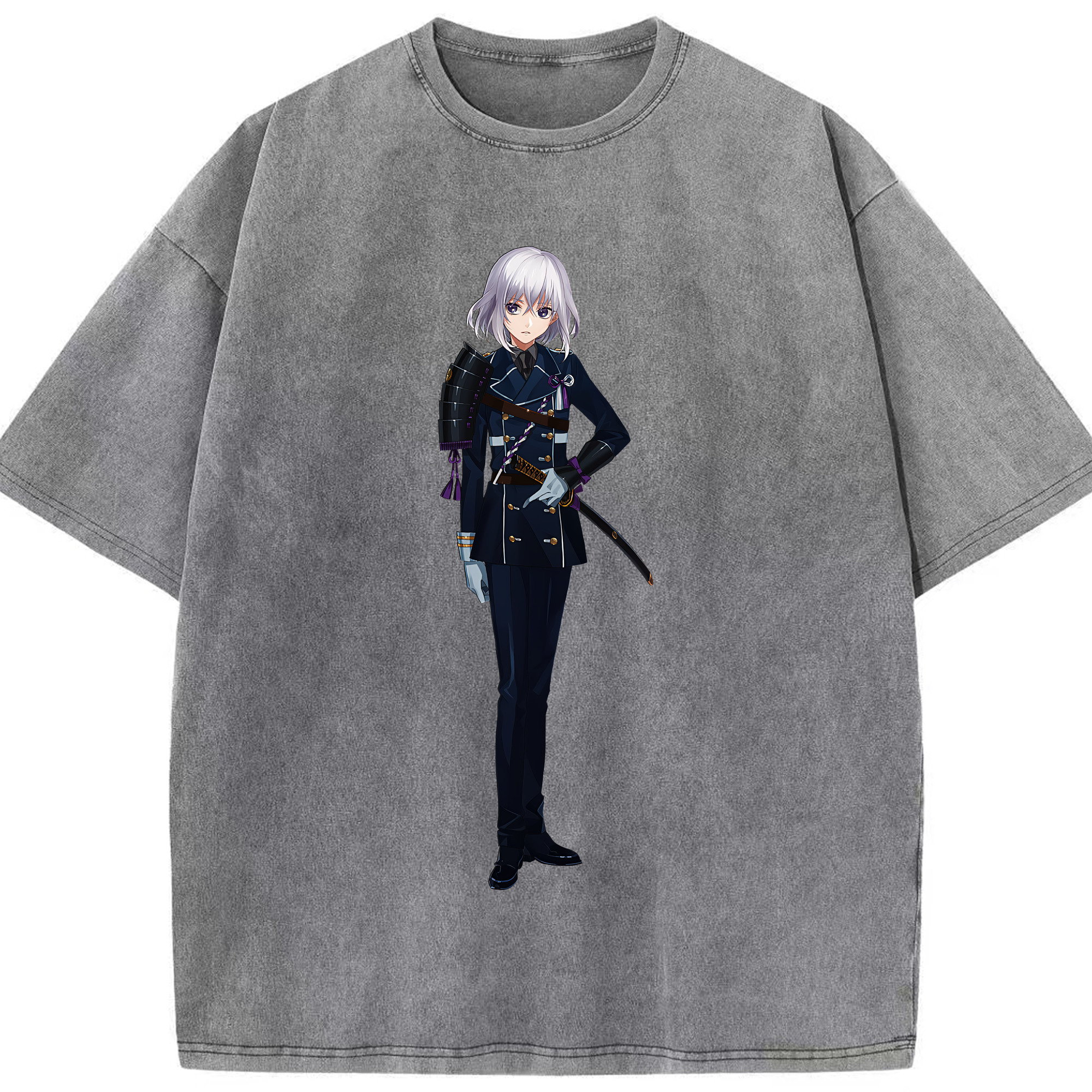 （画像用） 刀剣乱舞 Touken Ranbu 綿100% ヴィンテージ風 半袖Tシャツ（フロントプリント）