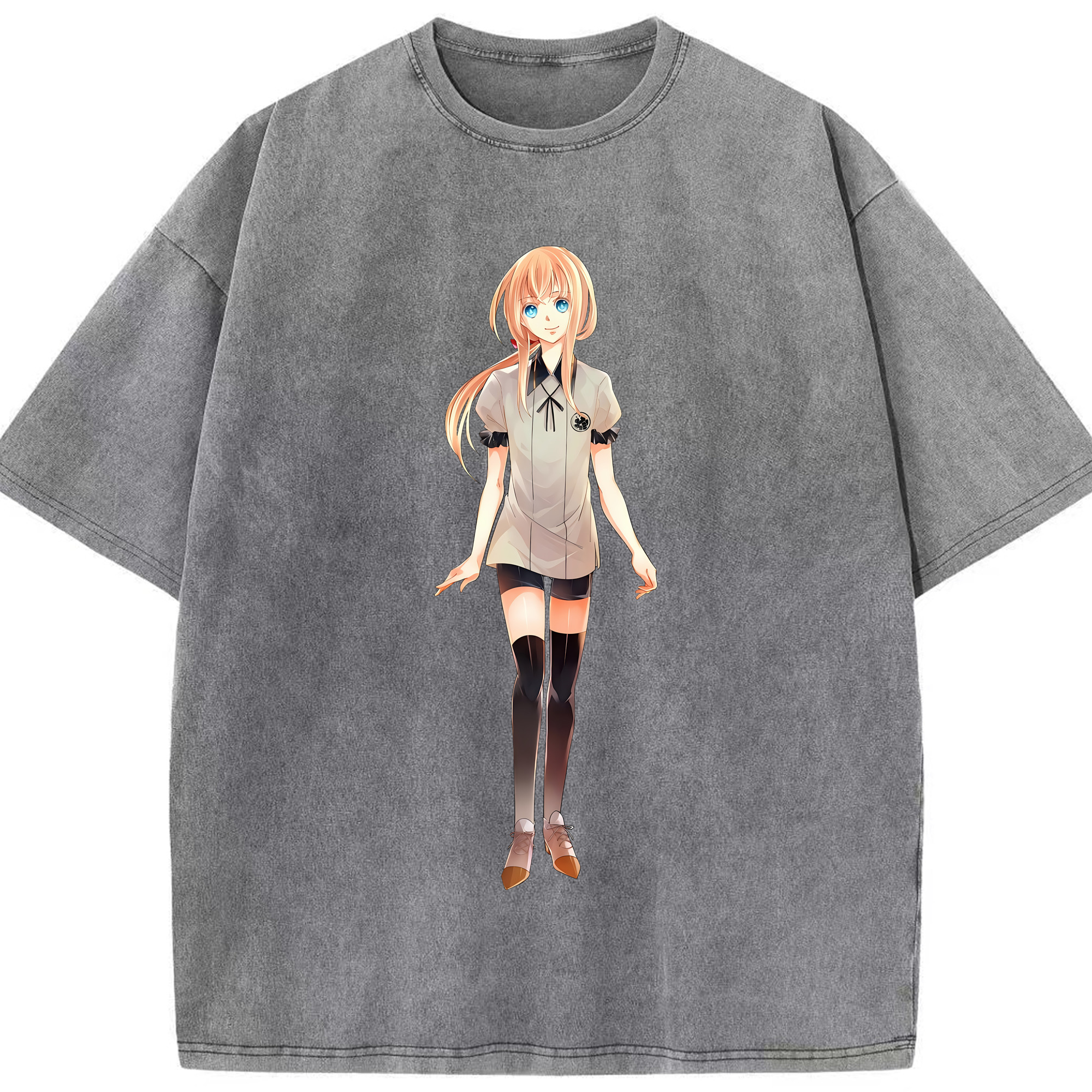 （画像用） 刀剣乱舞 Touken Ranbu 綿100% ヴィンテージ風 半袖Tシャツ（フロントプリント）