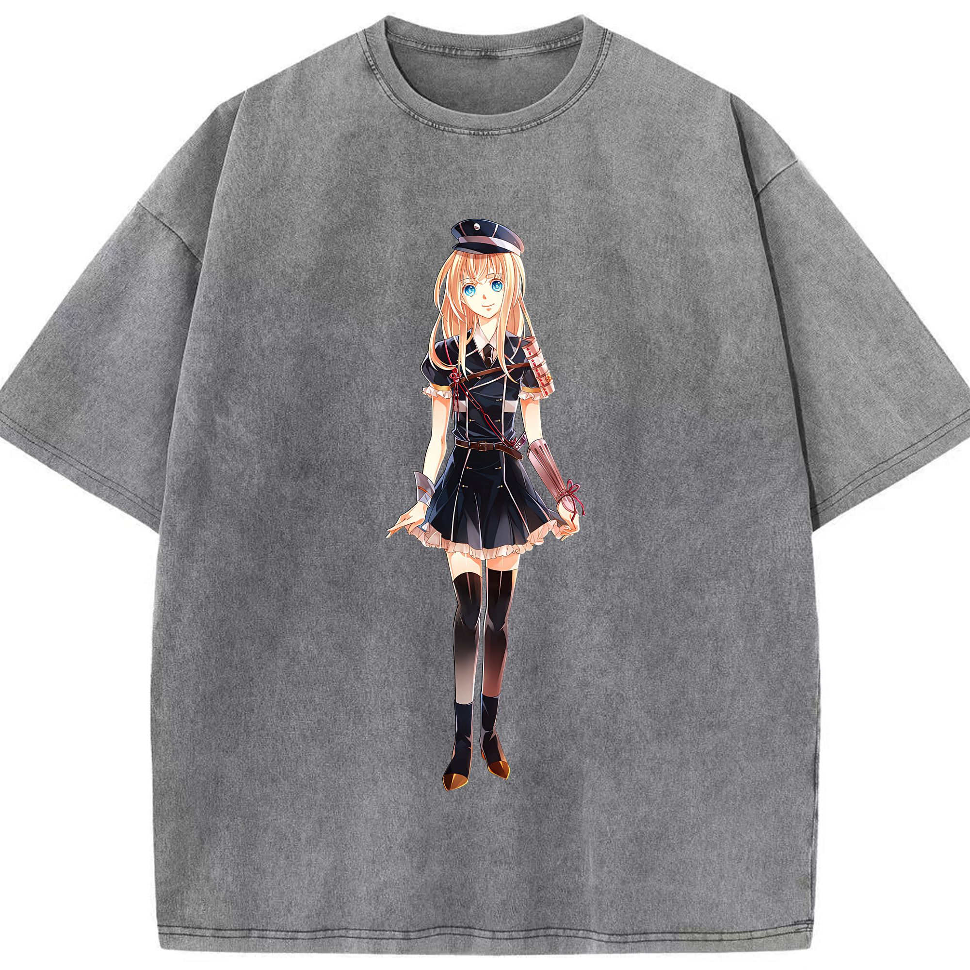 （画像用） 刀剣乱舞 Touken Ranbu 綿100% ヴィンテージ風 半袖Tシャツ（フロントプリント）
