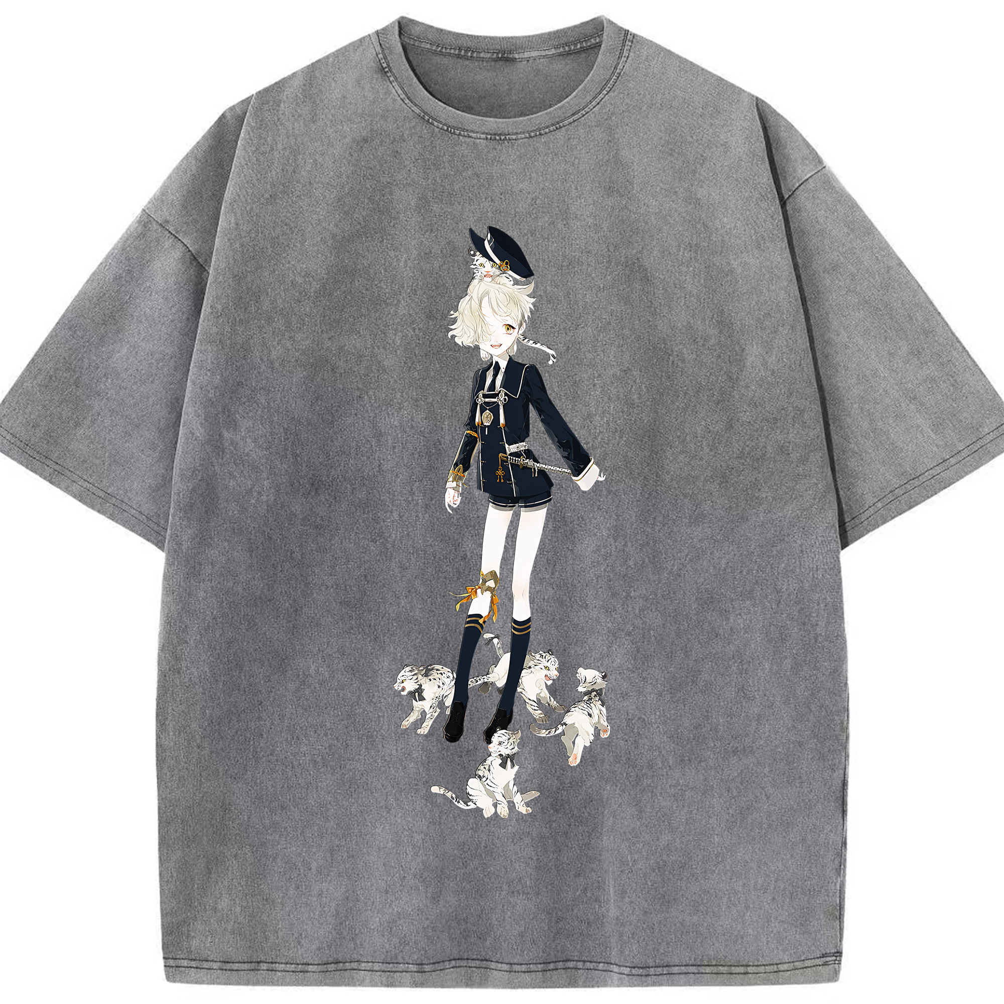 （画像用） 刀剣乱舞 Touken Ranbu 綿100% ヴィンテージ風 半袖Tシャツ（フロントプリント）