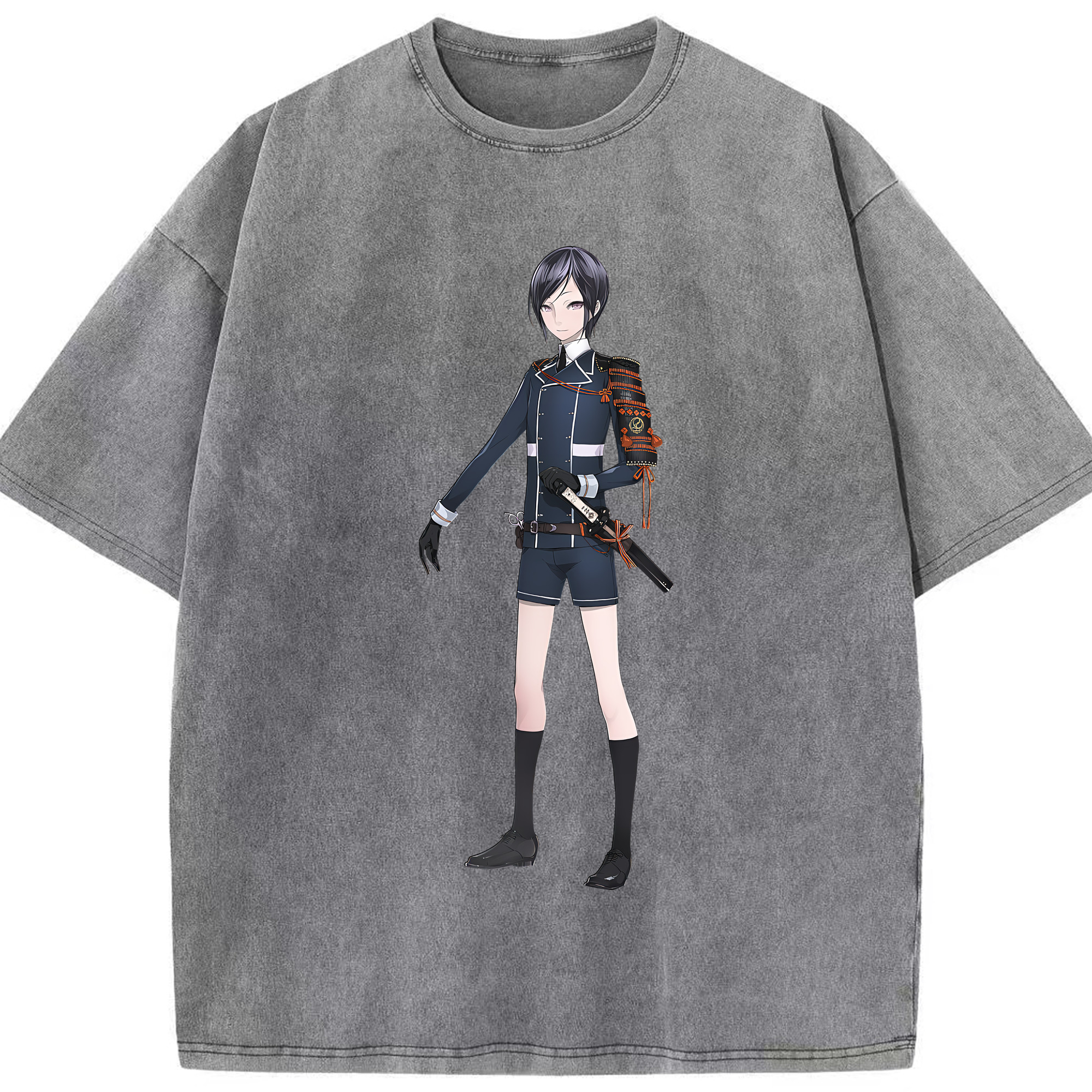 （画像用） 刀剣乱舞 Touken Ranbu 綿100% ヴィンテージ風 半袖Tシャツ（フロントプリント）