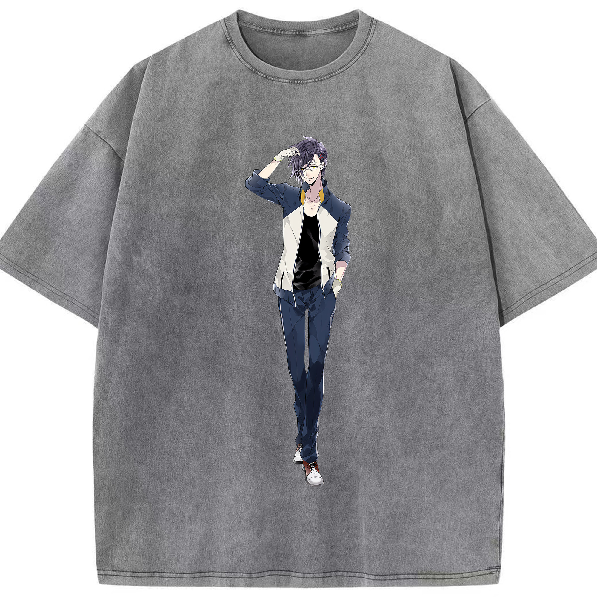 （画像用） 刀剣乱舞 Touken Ranbu 綿100% ヴィンテージ風 半袖Tシャツ（フロントプリント）
