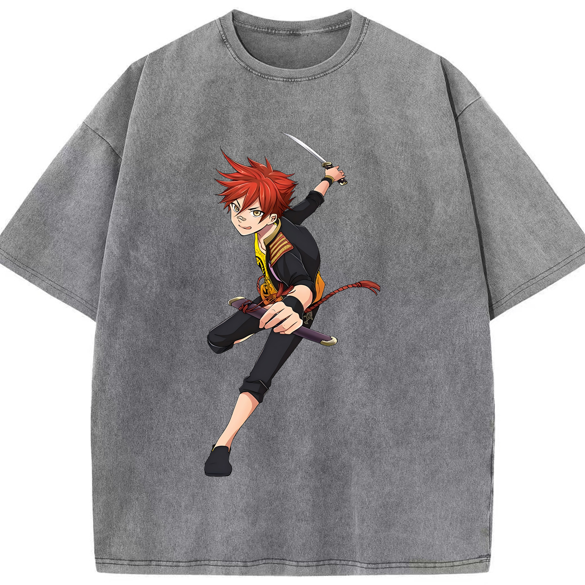 （画像用） 刀剣乱舞 Touken Ranbu 綿100% ヴィンテージ風 半袖Tシャツ（フロントプリント）