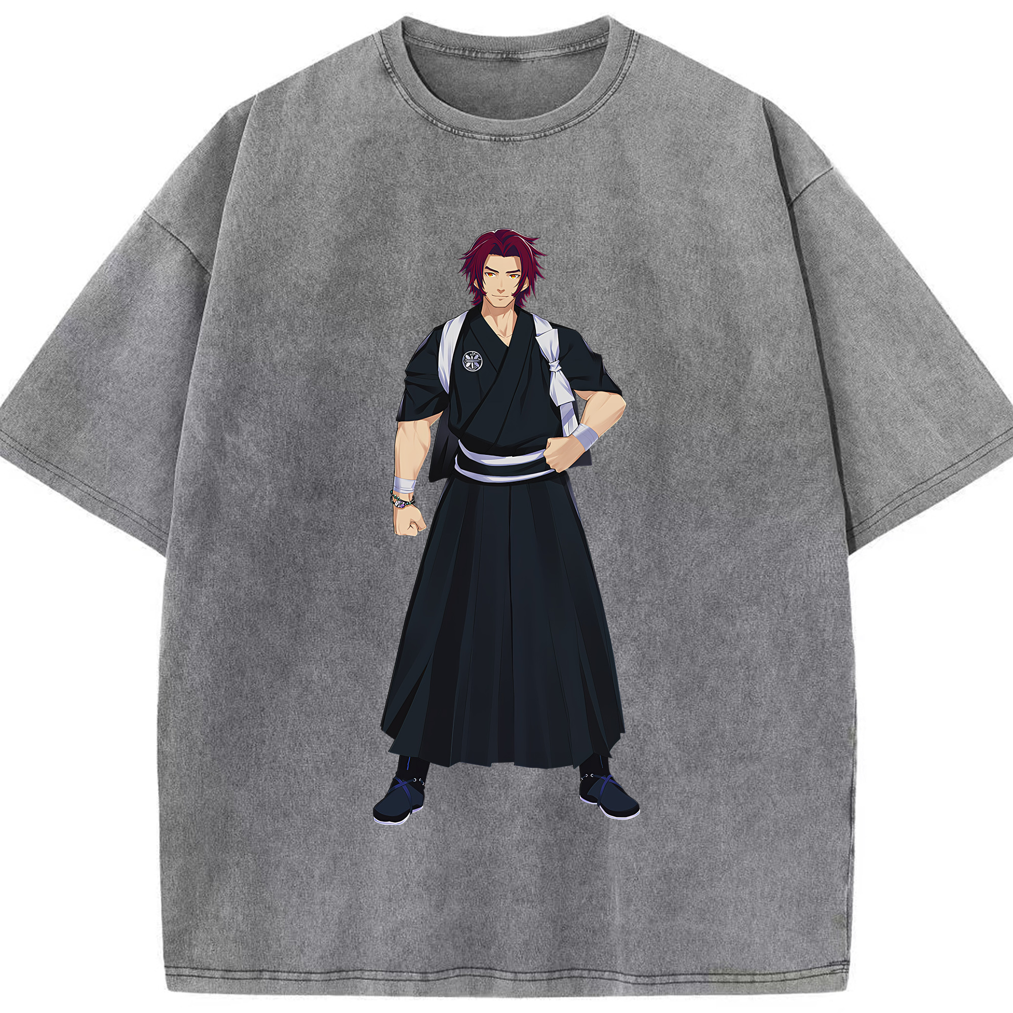 （画像用） 刀剣乱舞 Touken Ranbu 綿100% ヴィンテージ風 半袖Tシャツ（フロントプリント）