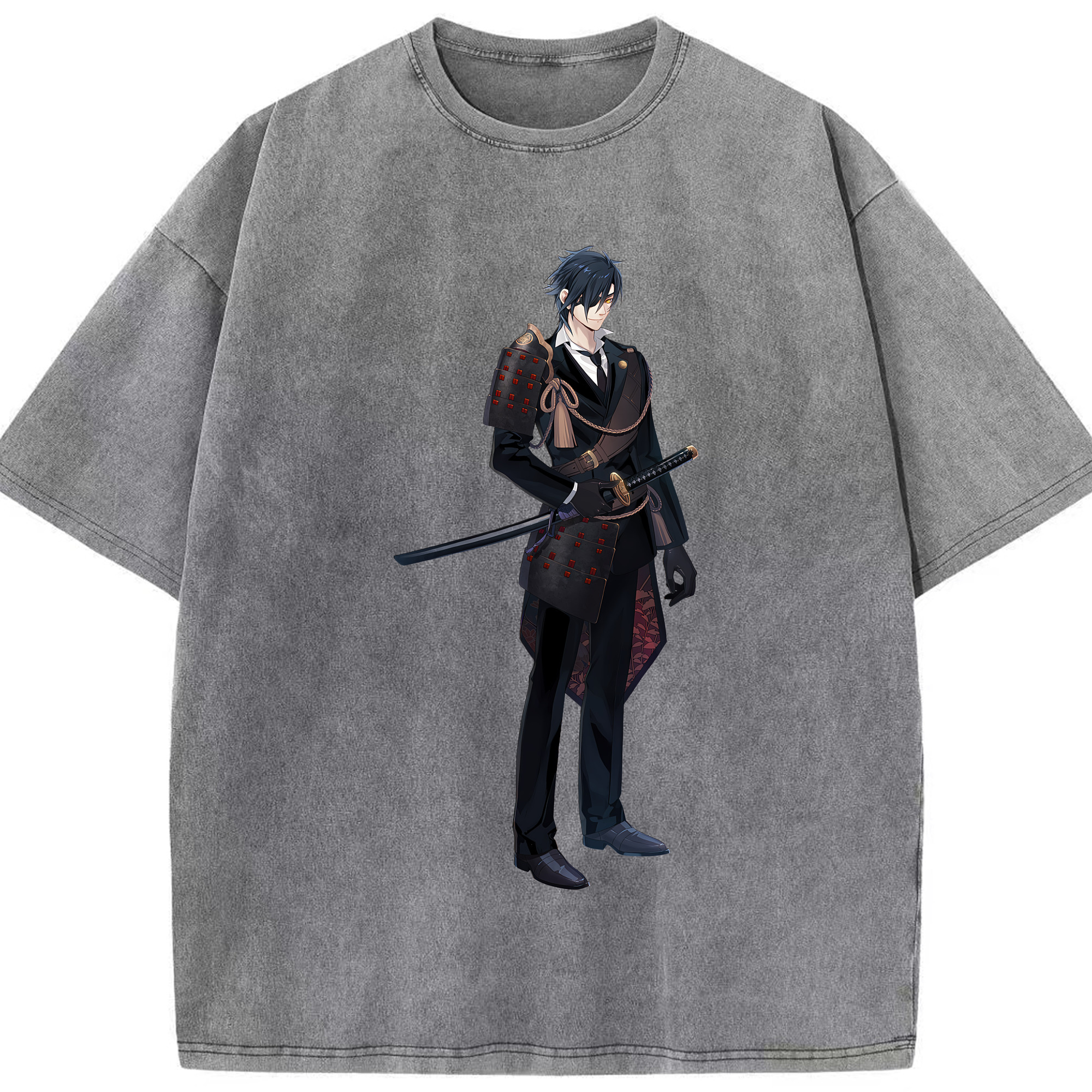 （画像用） 刀剣乱舞 Touken Ranbu 綿100% ヴィンテージ風 半袖Tシャツ（フロントプリント）
