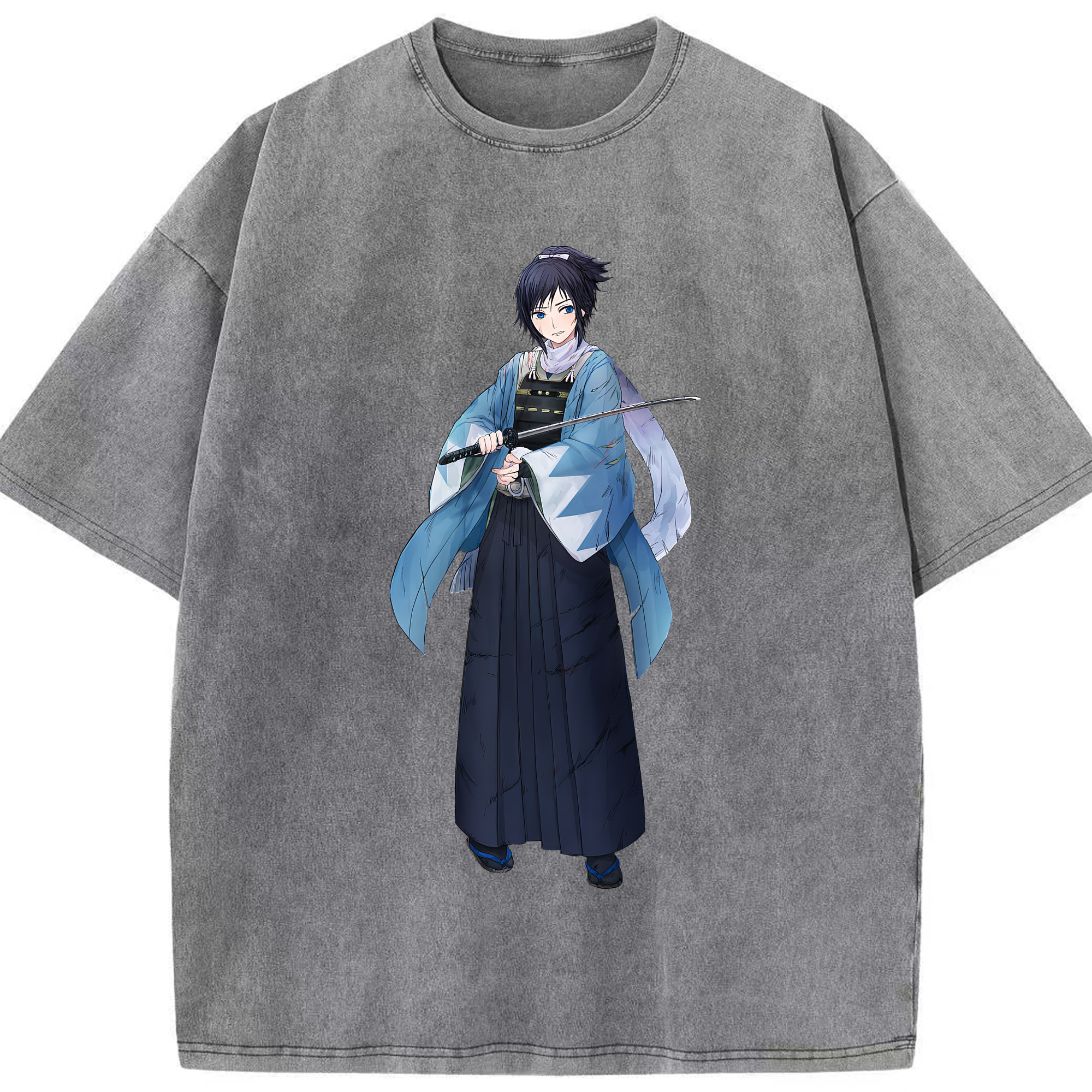 （画像用） 刀剣乱舞 Touken Ranbu 綿100% ヴィンテージ風 半袖Tシャツ（フロントプリント）