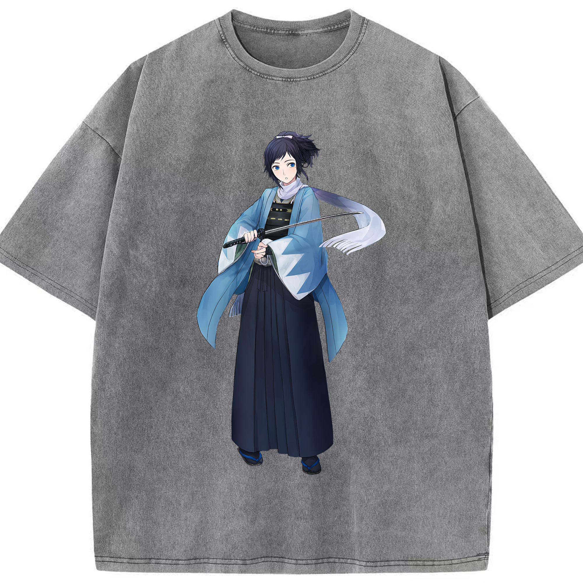 （画像用） 刀剣乱舞 Touken Ranbu 綿100% ヴィンテージ風 半袖Tシャツ（フロントプリント）