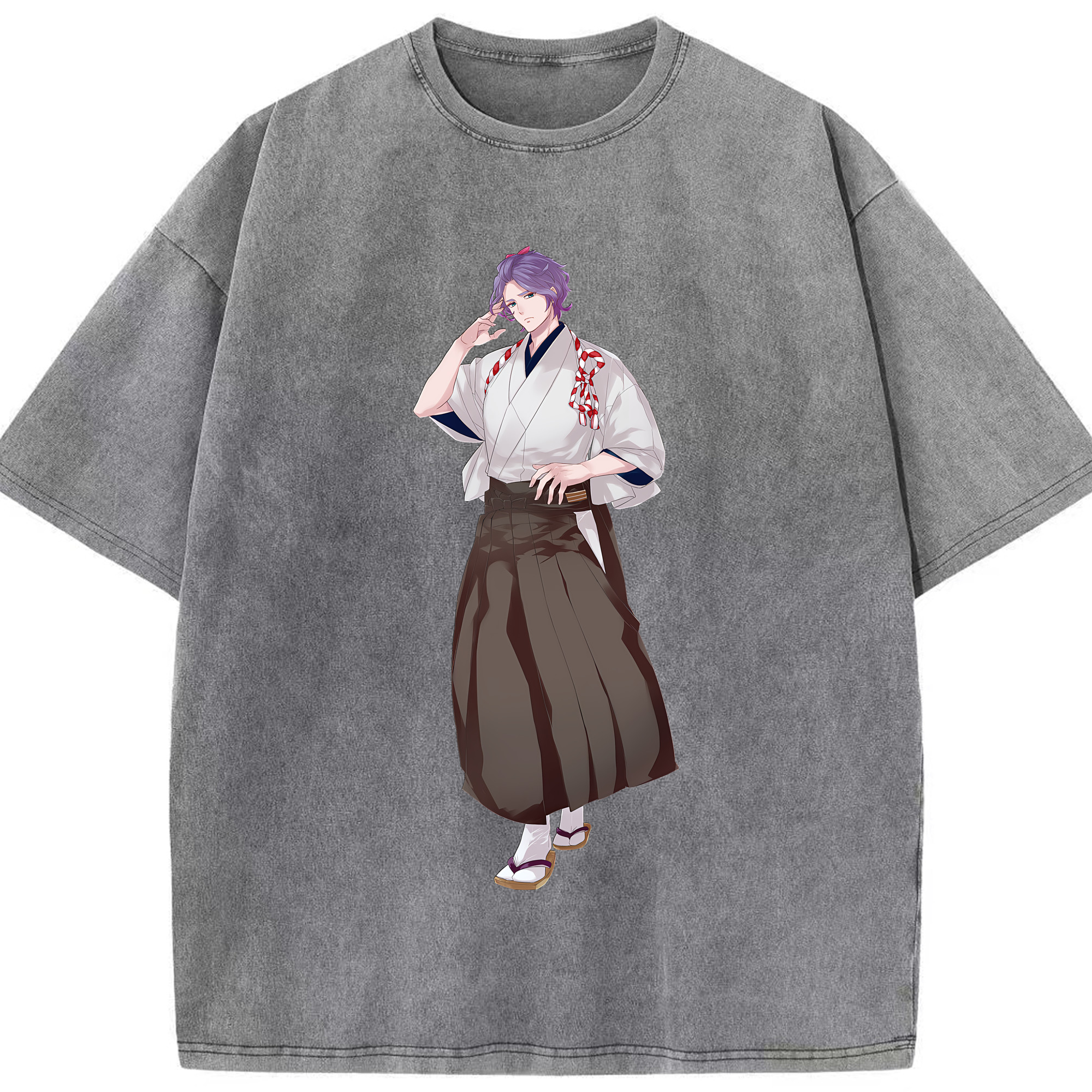 （画像用） 刀剣乱舞 Touken Ranbu 綿100% ヴィンテージ風 半袖Tシャツ（フロントプリント）