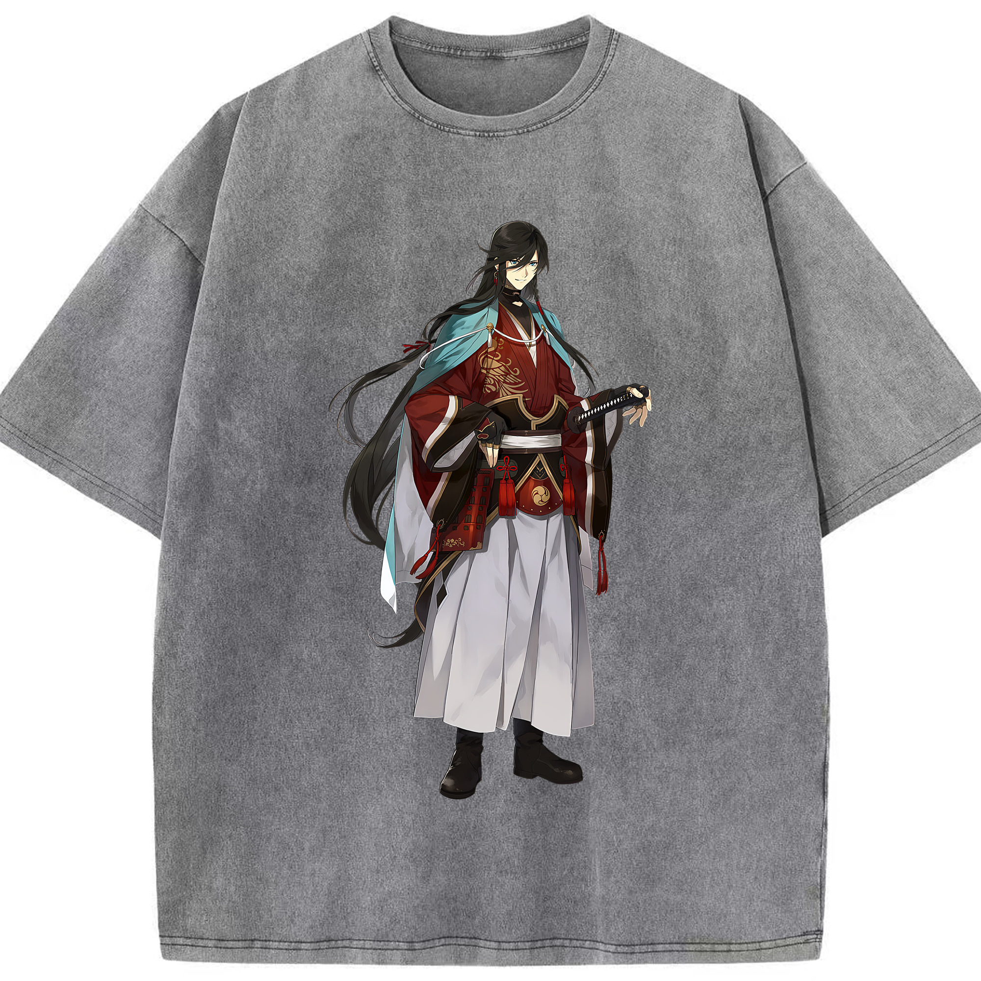 （画像用） 刀剣乱舞 Touken Ranbu 綿100% ヴィンテージ風 半袖Tシャツ（フロントプリント）