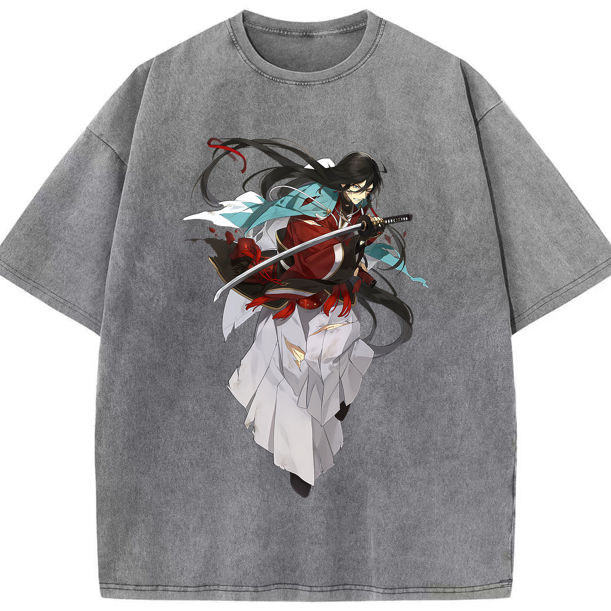 （画像用） 刀剣乱舞 Touken Ranbu 綿100% ヴィンテージ風 半袖Tシャツ（フロントプリント）