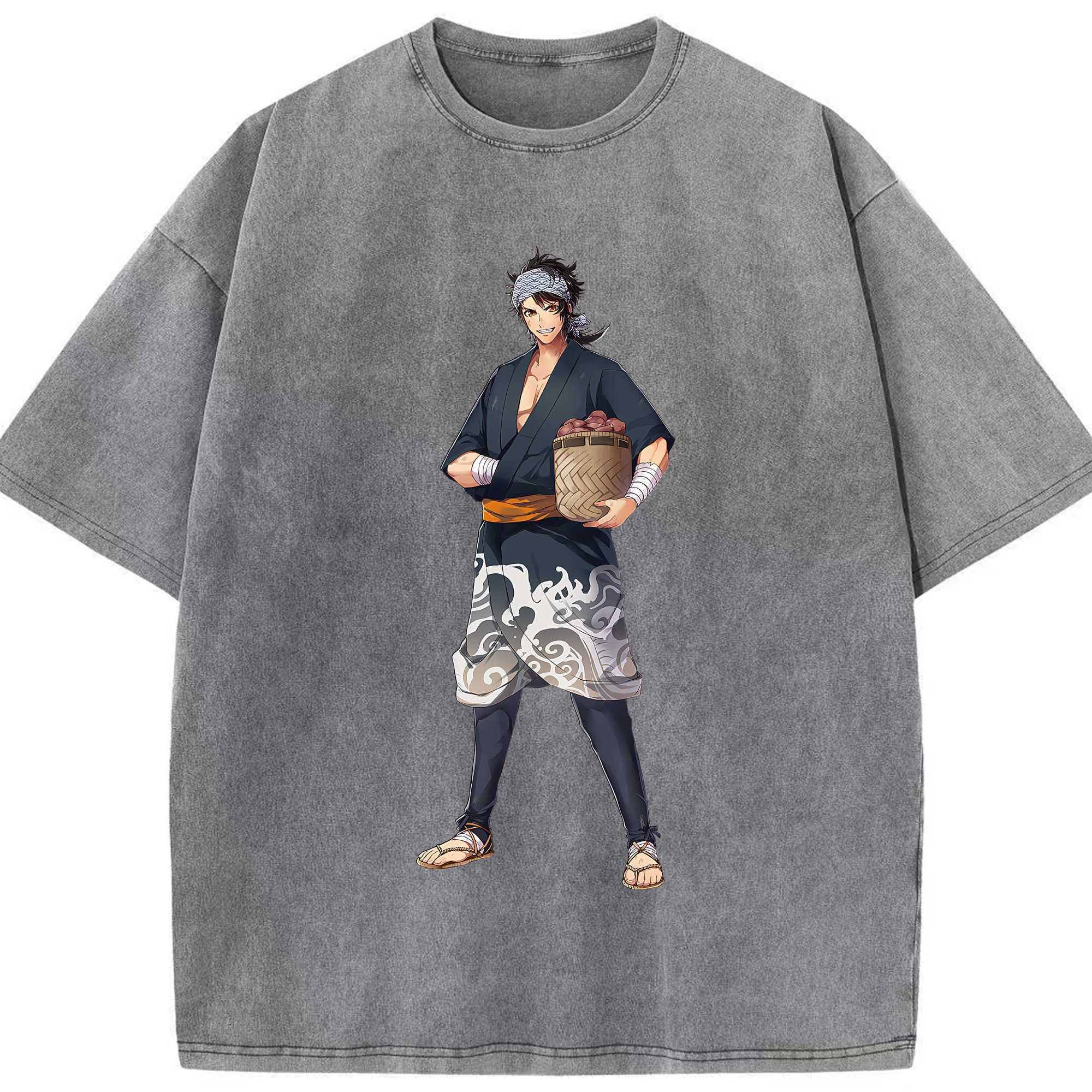 （画像用） 刀剣乱舞 Touken Ranbu 綿100% ヴィンテージ風 半袖Tシャツ（フロントプリント）