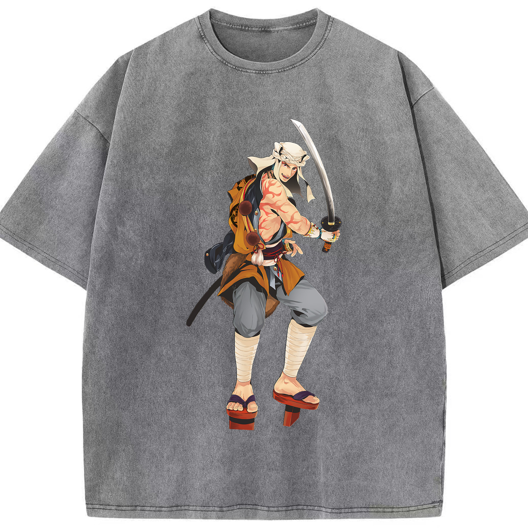 （画像用） 刀剣乱舞 Touken Ranbu 綿100% ヴィンテージ風 半袖Tシャツ（フロントプリント）