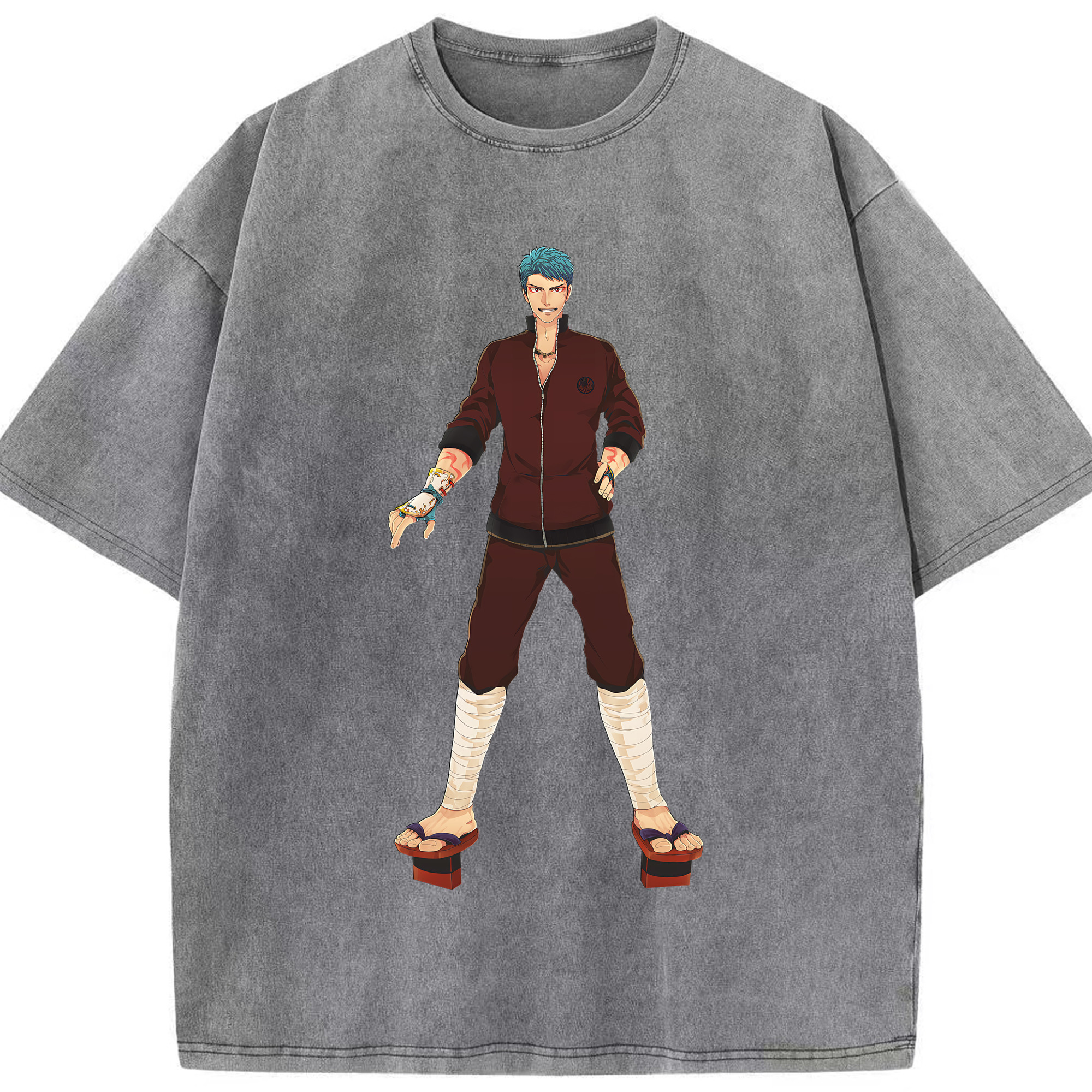（画像用） 刀剣乱舞 Touken Ranbu 綿100% ヴィンテージ風 半袖Tシャツ（フロントプリント）