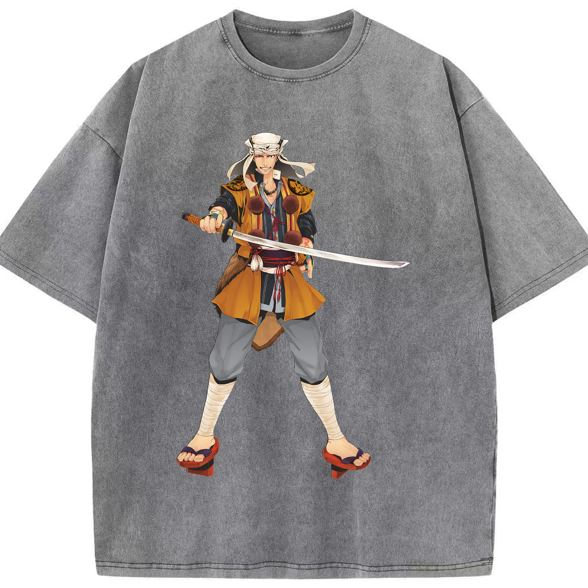 （画像用） 刀剣乱舞 Touken Ranbu 綿100% ヴィンテージ風 半袖Tシャツ（フロントプリント）