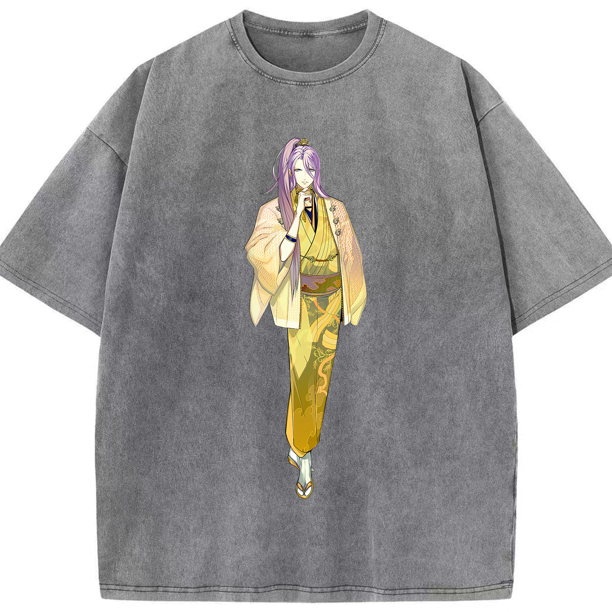 （画像用） 刀剣乱舞 Touken Ranbu 綿100% ヴィンテージ風 半袖Tシャツ（フロントプリント）