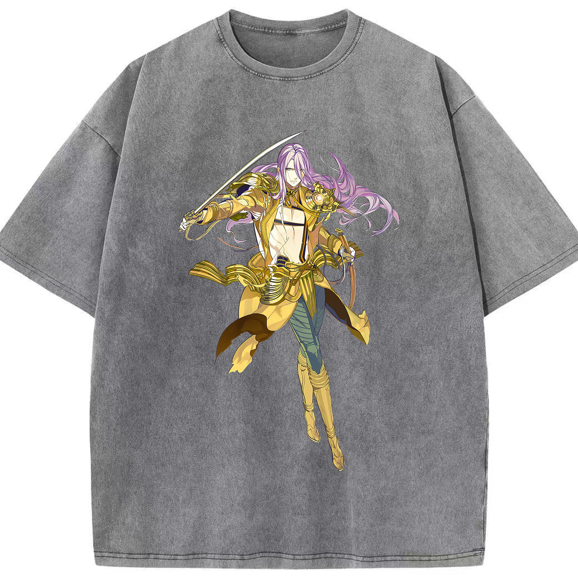 （画像用） 刀剣乱舞 Touken Ranbu 綿100% ヴィンテージ風 半袖Tシャツ（フロントプリント）