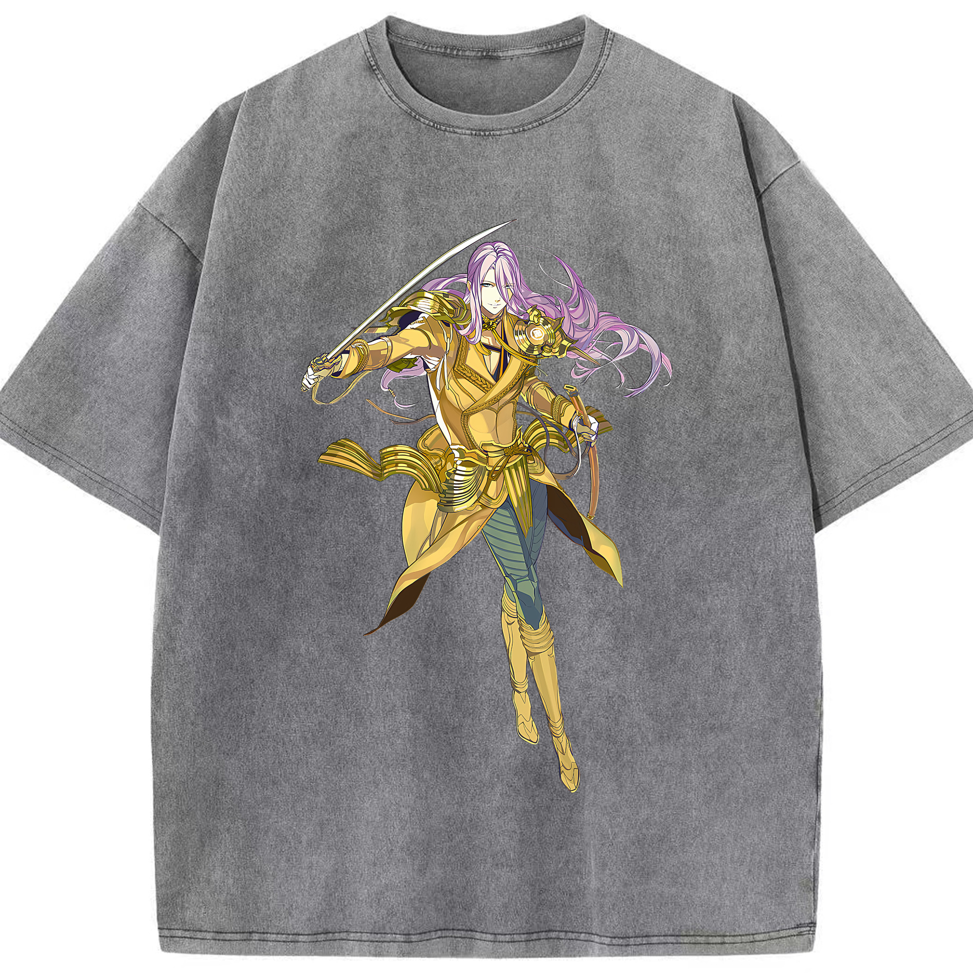 （画像用） 刀剣乱舞 Touken Ranbu 綿100% ヴィンテージ風 半袖Tシャツ（フロントプリント）