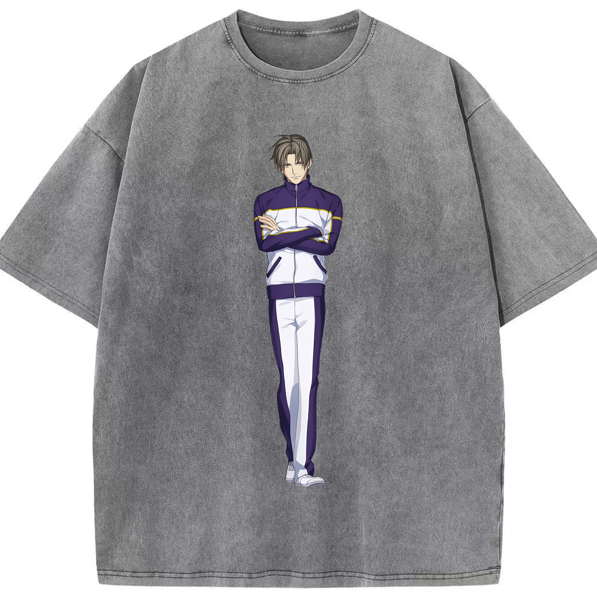 （画像用） 刀剣乱舞 Touken Ranbu 綿100% ヴィンテージ風 半袖Tシャツ（フロントプリント）