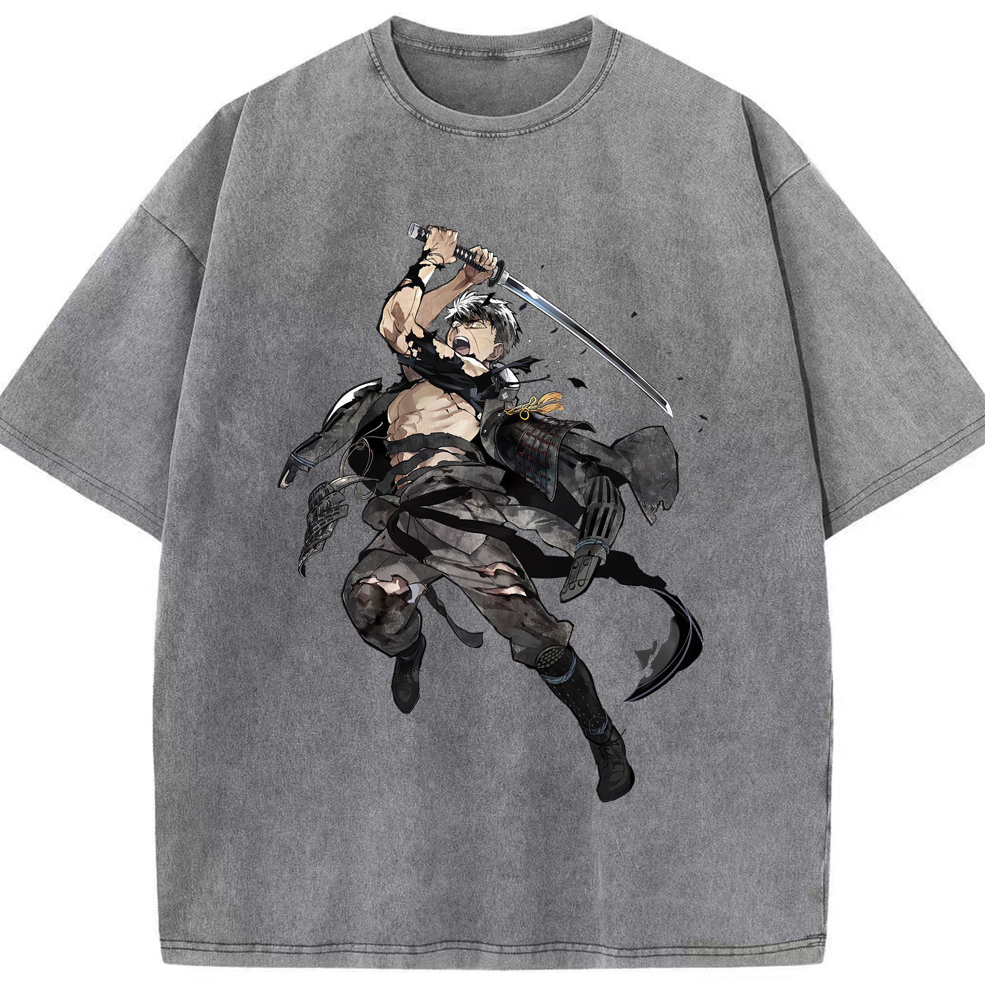 （画像用） 刀剣乱舞 Touken Ranbu 綿100% ヴィンテージ風 半袖Tシャツ（フロントプリント）
