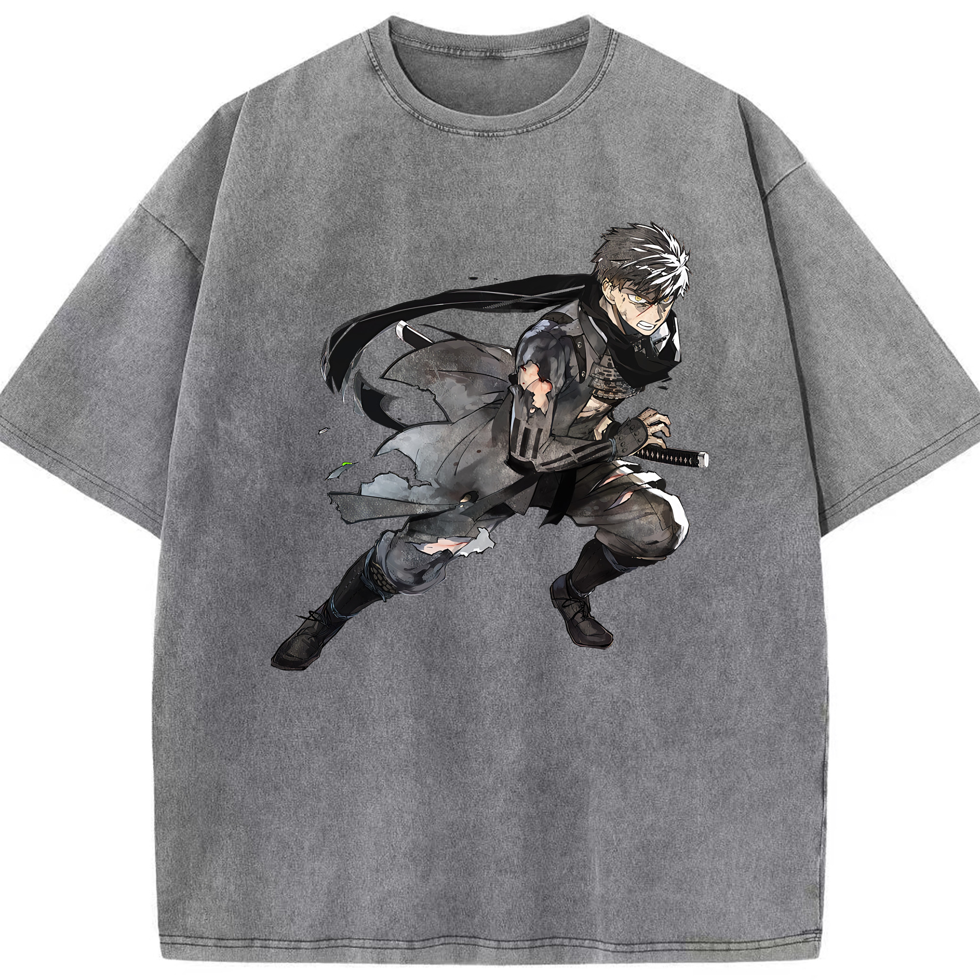 （画像用） 刀剣乱舞 Touken Ranbu 綿100% ヴィンテージ風 半袖Tシャツ（フロントプリント）