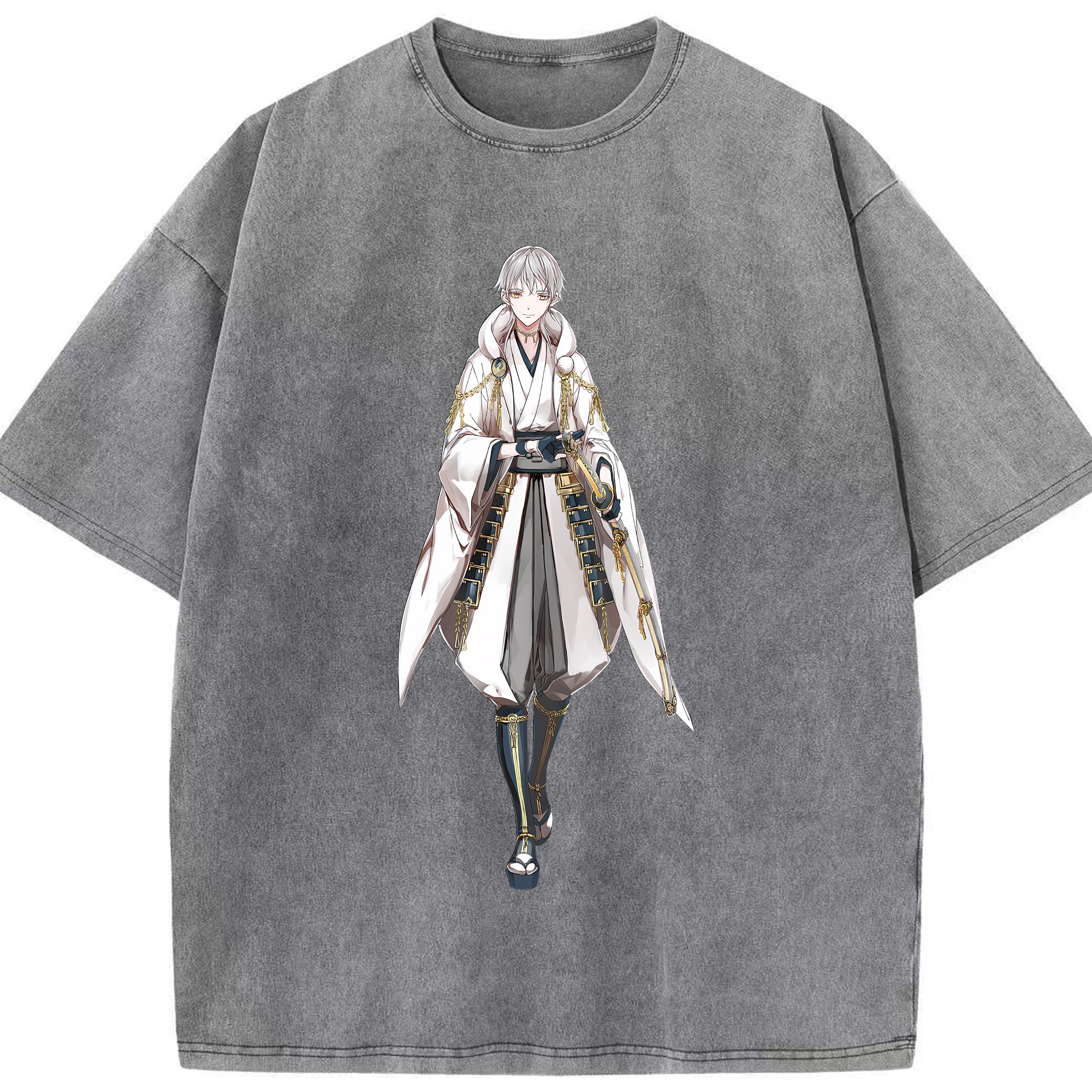 （画像用） 刀剣乱舞 Touken Ranbu 綿100% ヴィンテージ風 半袖Tシャツ（フロントプリント）