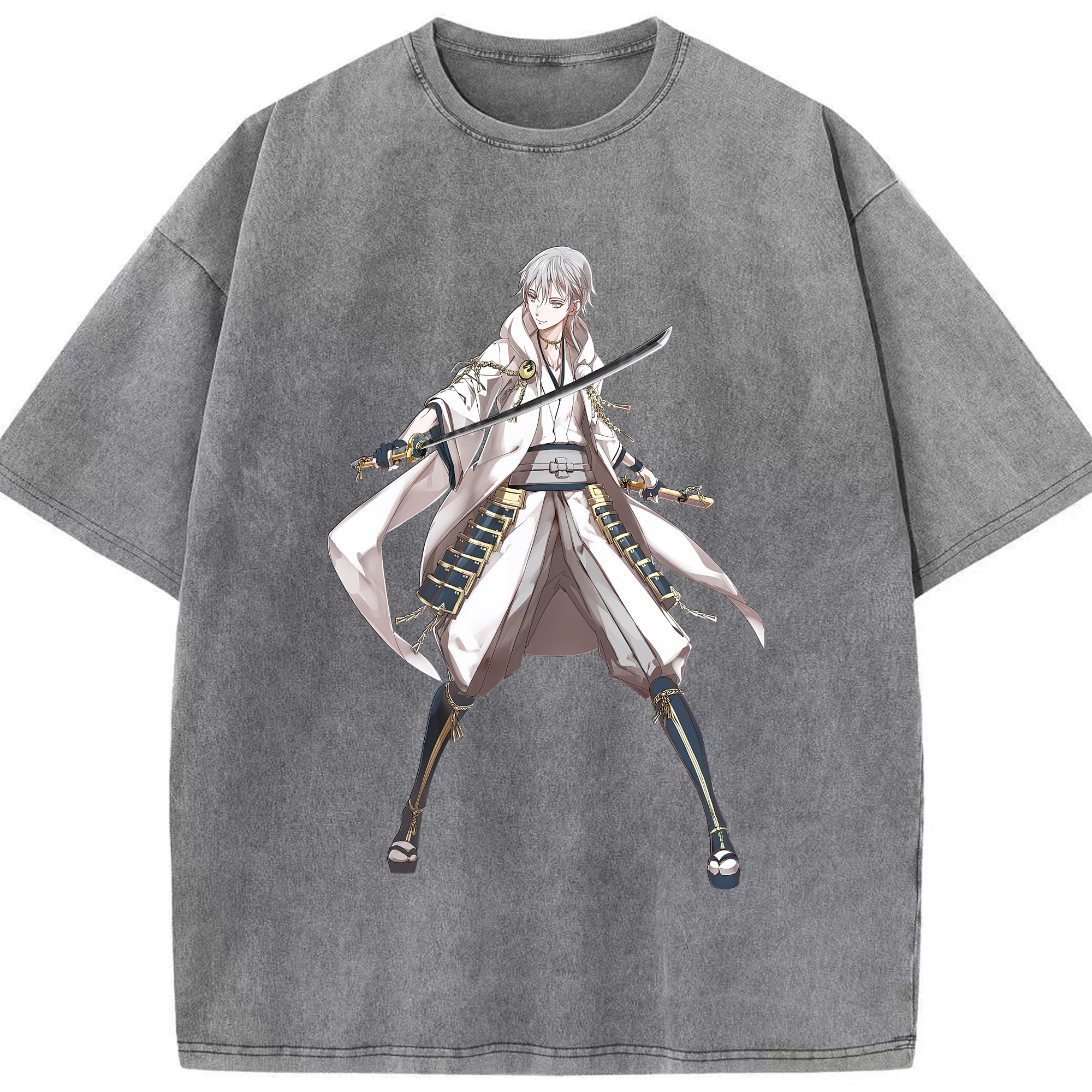 （画像用） 刀剣乱舞 Touken Ranbu 綿100% ヴィンテージ風 半袖Tシャツ（フロントプリント）