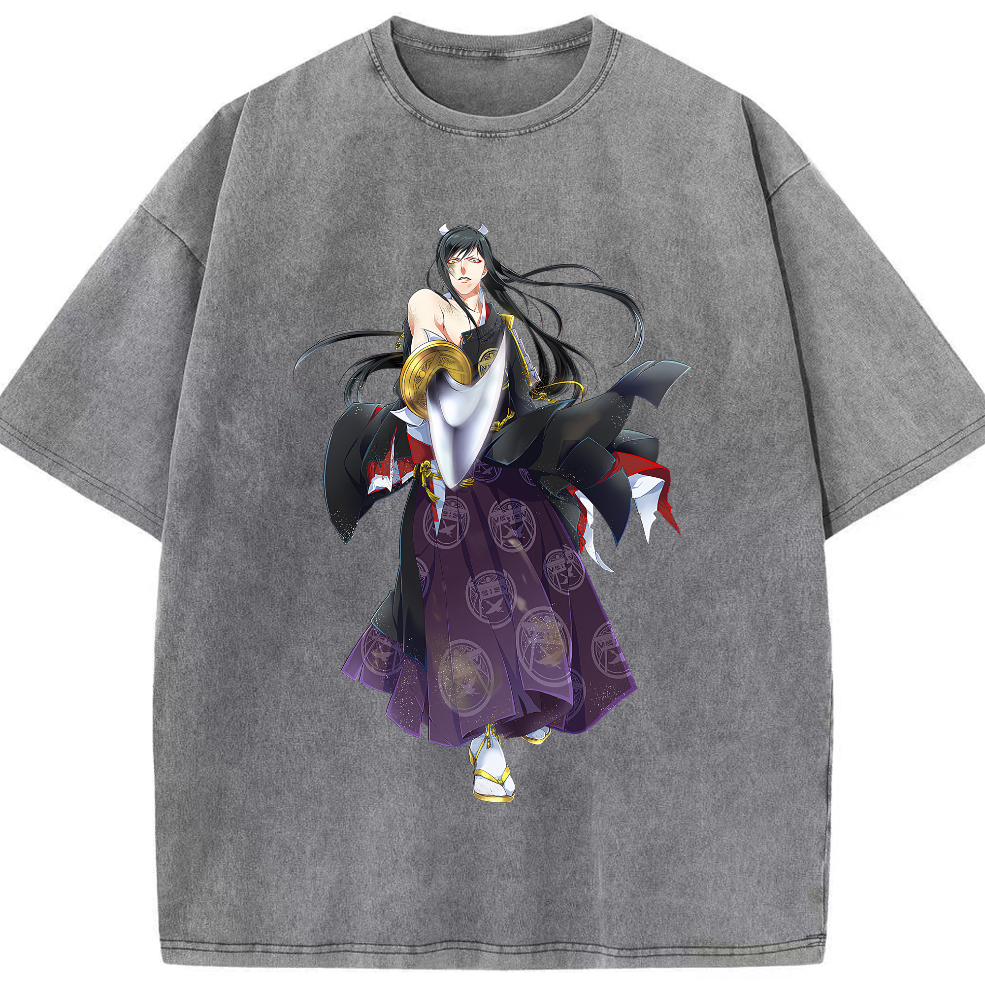 （画像用） 刀剣乱舞 Touken Ranbu 綿100% ヴィンテージ風 半袖Tシャツ（フロントプリント）