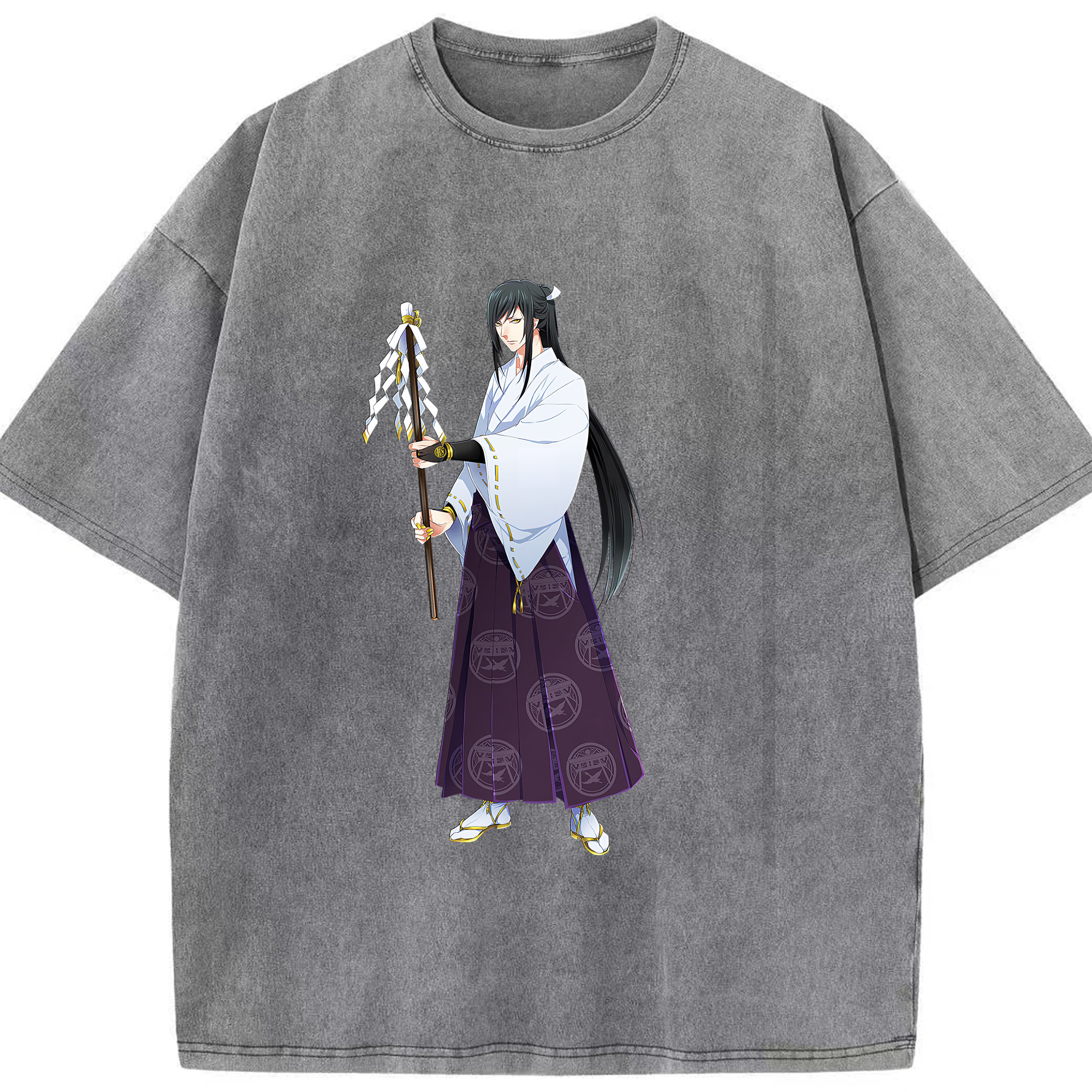 （画像用） 刀剣乱舞 Touken Ranbu 綿100% ヴィンテージ風 半袖Tシャツ（フロントプリント）