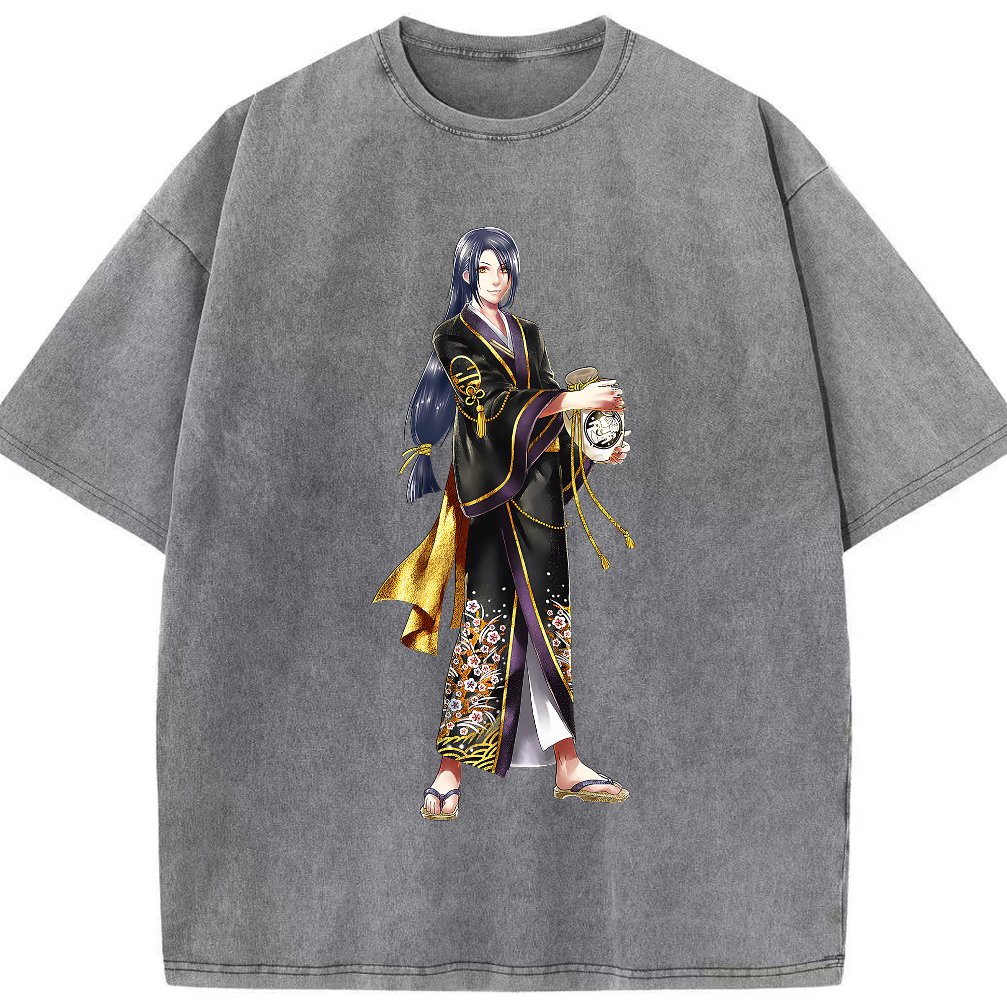 （画像用） 刀剣乱舞 Touken Ranbu 綿100% ヴィンテージ風 半袖Tシャツ（フロントプリント）