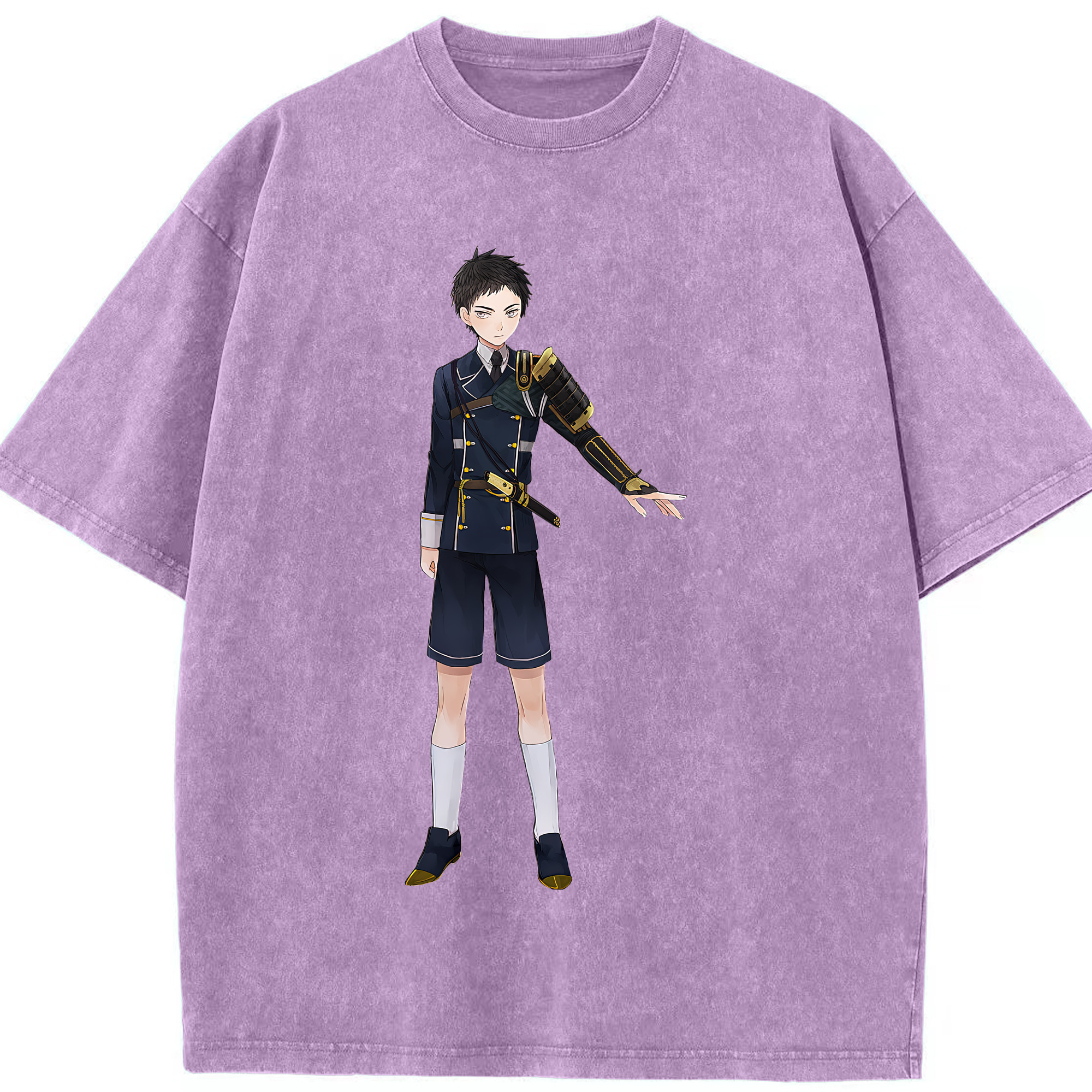 （画像用） 刀剣乱舞 Touken Ranbu 綿100% ヴィンテージ風 半袖Tシャツ（フロントプリント）