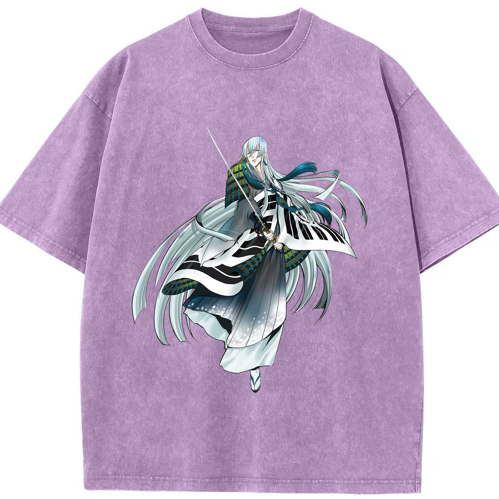 （画像用） 刀剣乱舞 Touken Ranbu 綿100% ヴィンテージ風 半袖Tシャツ（フロントプリント）